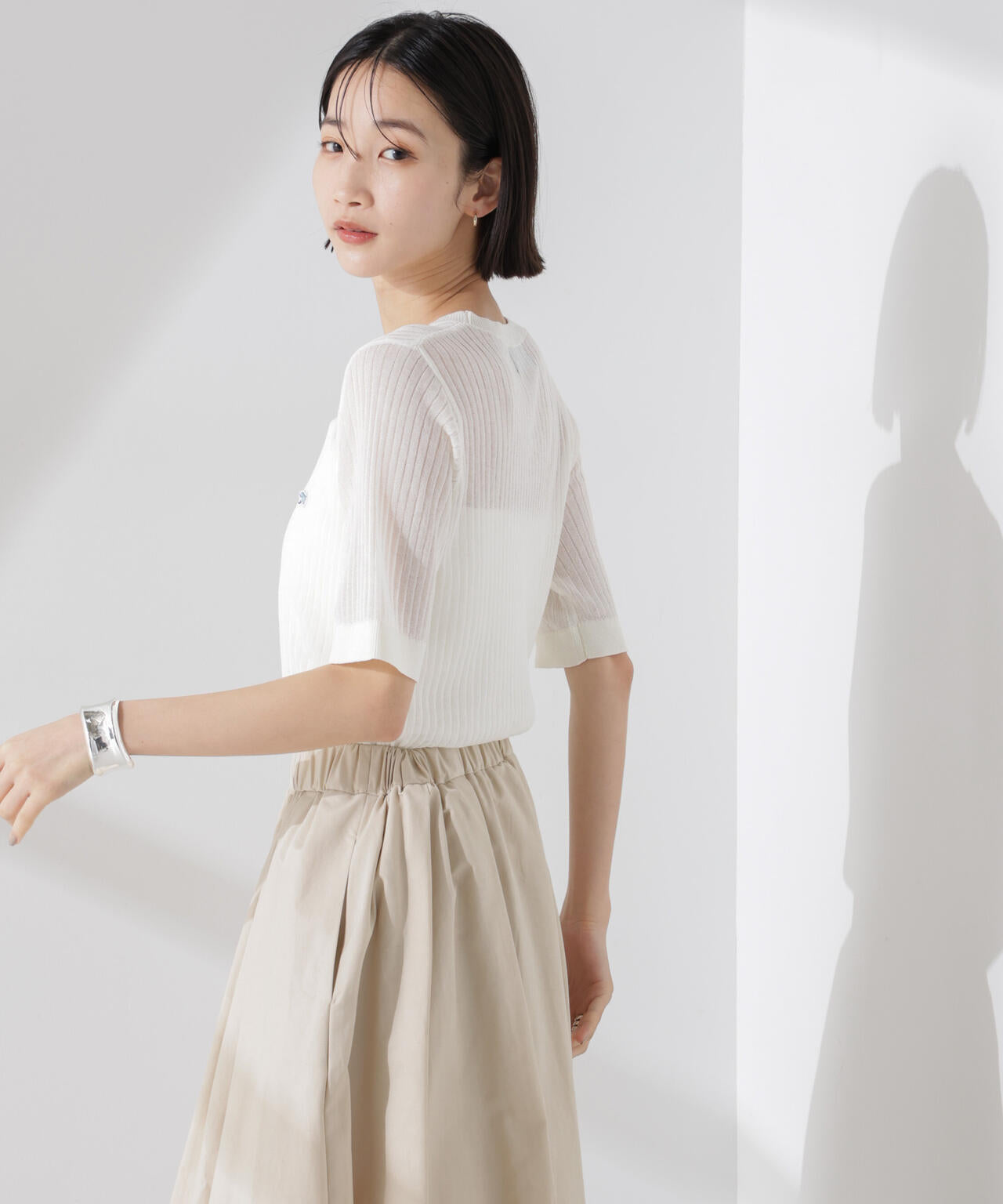 PENNEYS別注TheFOXシアーリブニットトップス