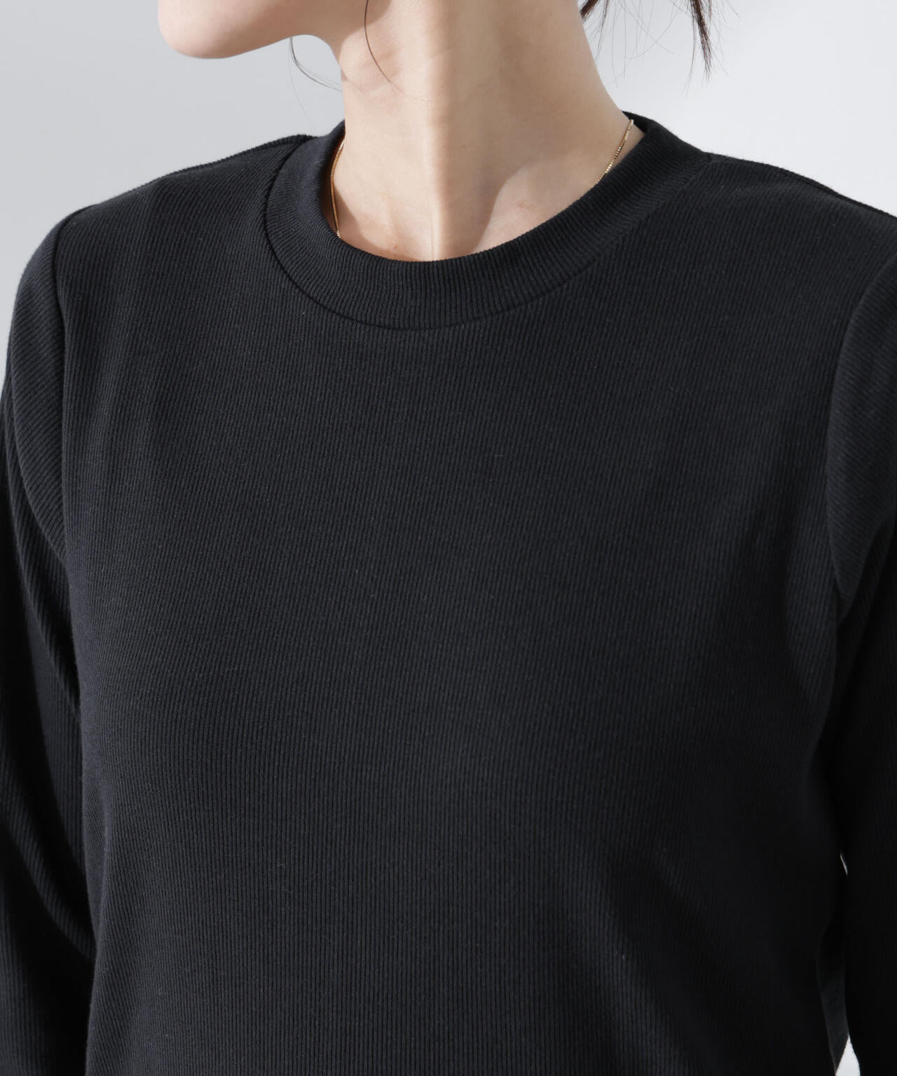 抗菌防臭リブロングスリーブTシャツ