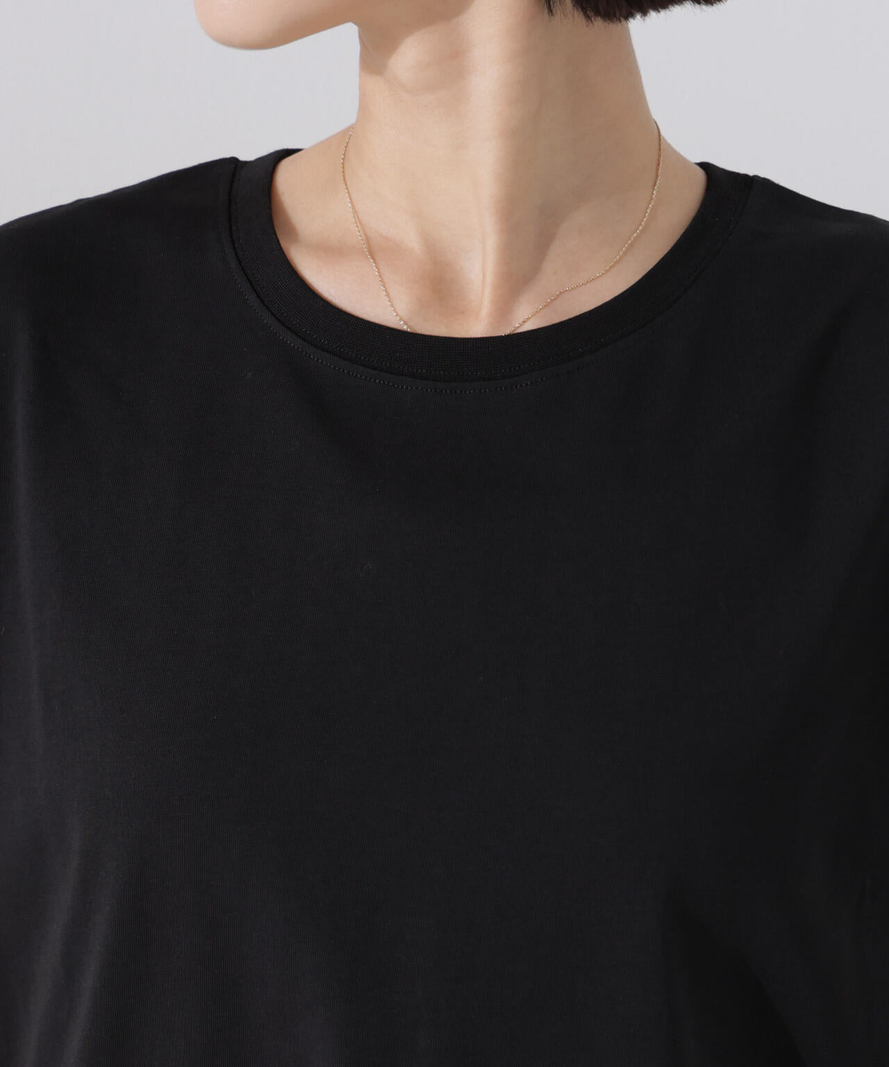汗染み防止加工接触冷感フレンチスリーブTシャツ