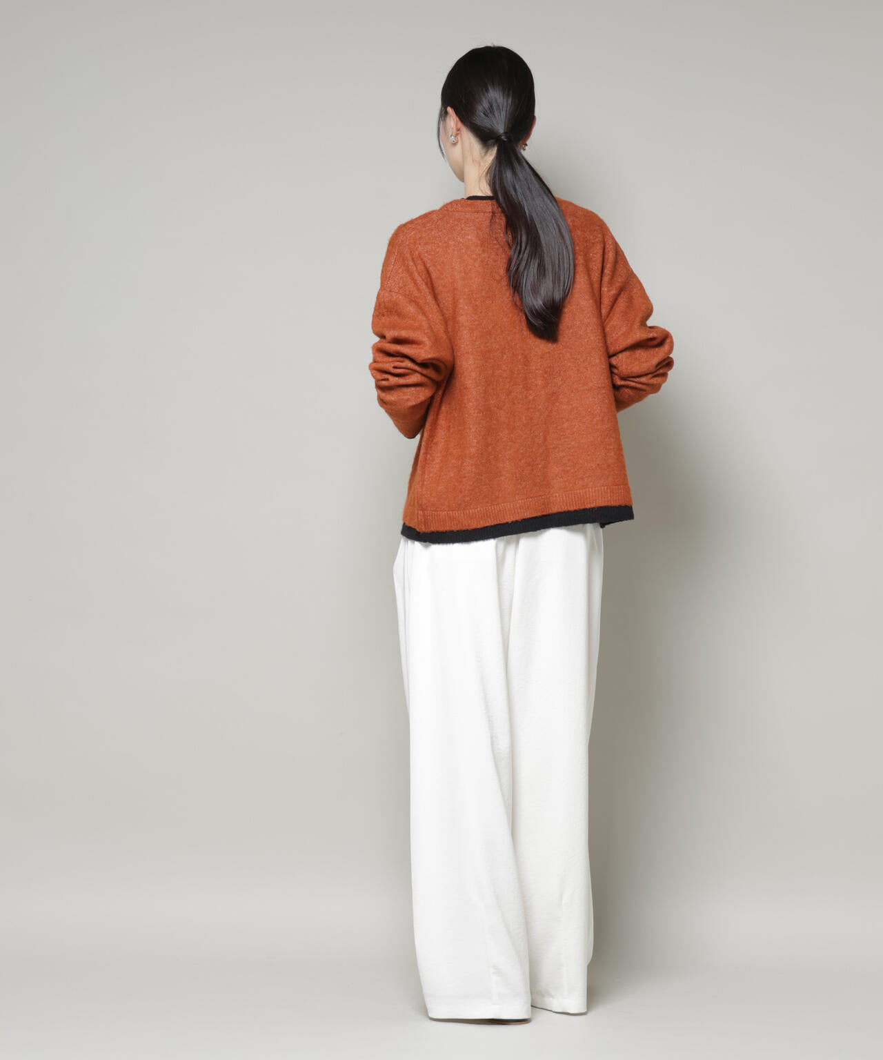 PENNEYS別注TheFOXバイカラーVネックカーディガン