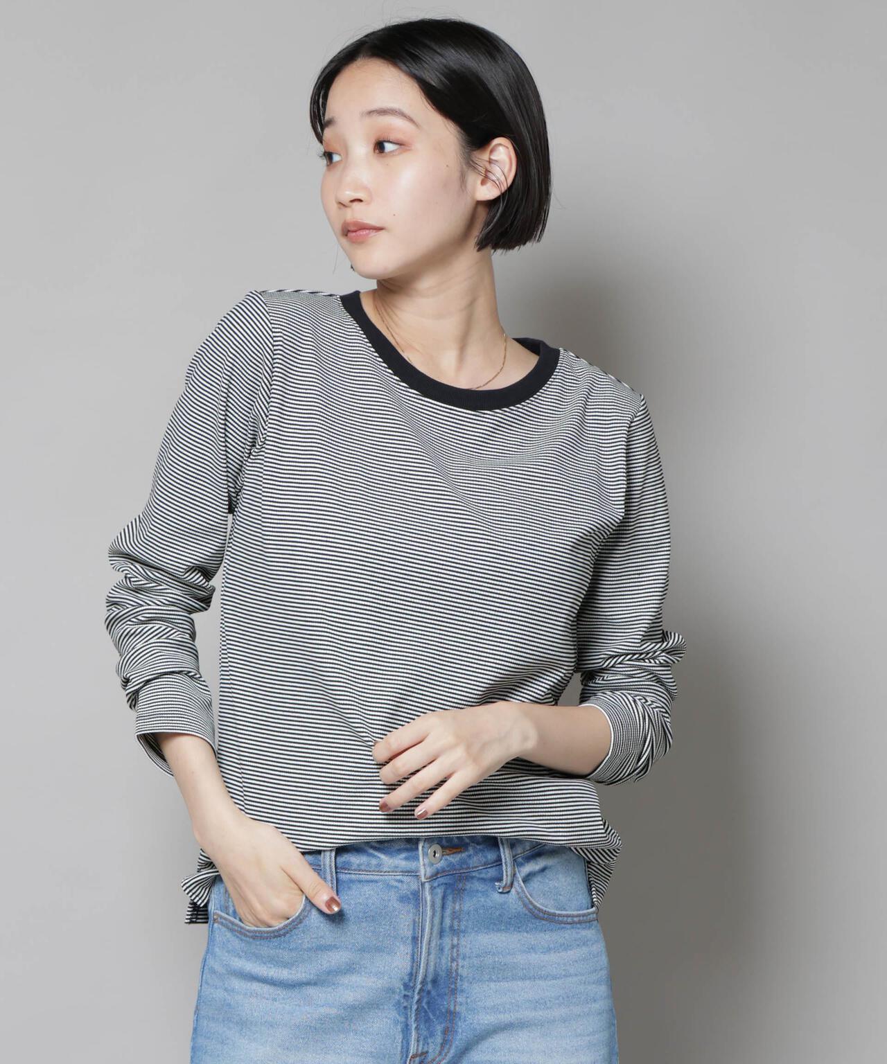 ミジンボーダーロングスリーブTシャツ