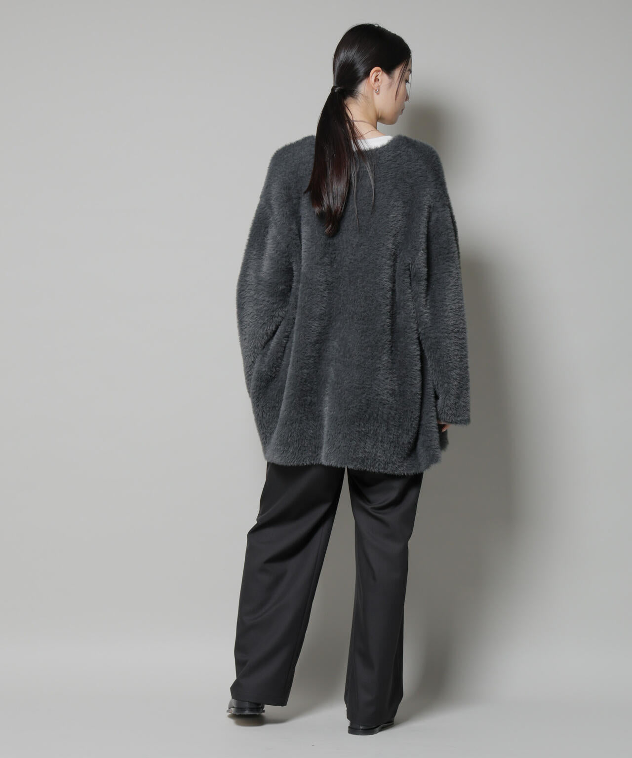 ウエストシャーリングゴムTRワイドパンツ