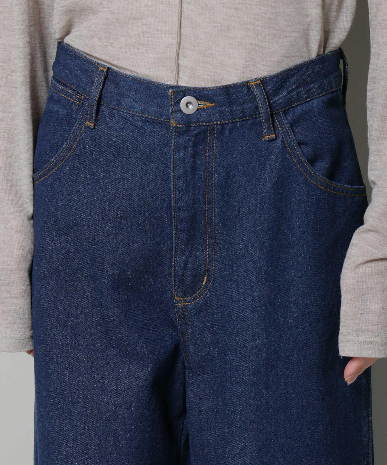 ワイドデニムパンツ