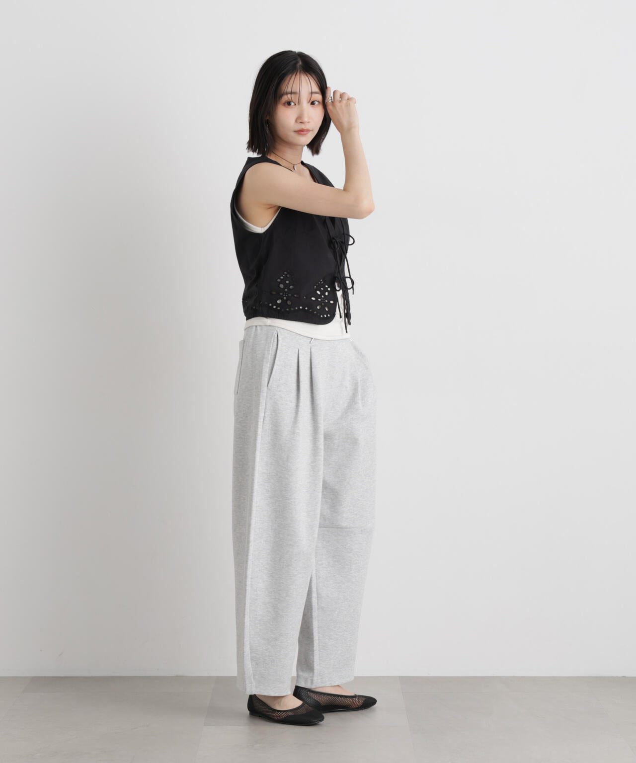 made in INDIA カットワークエンブロイダリージレ(セットアップ可)
