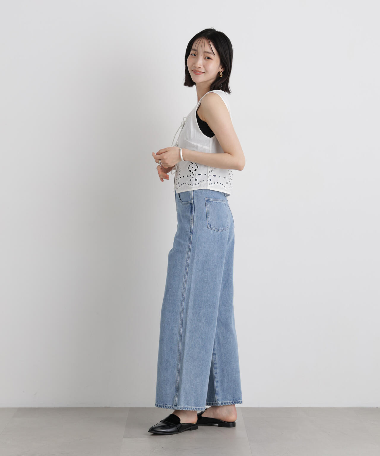 made in INDIA カットワークエンブロイダリージレ(セットアップ可)