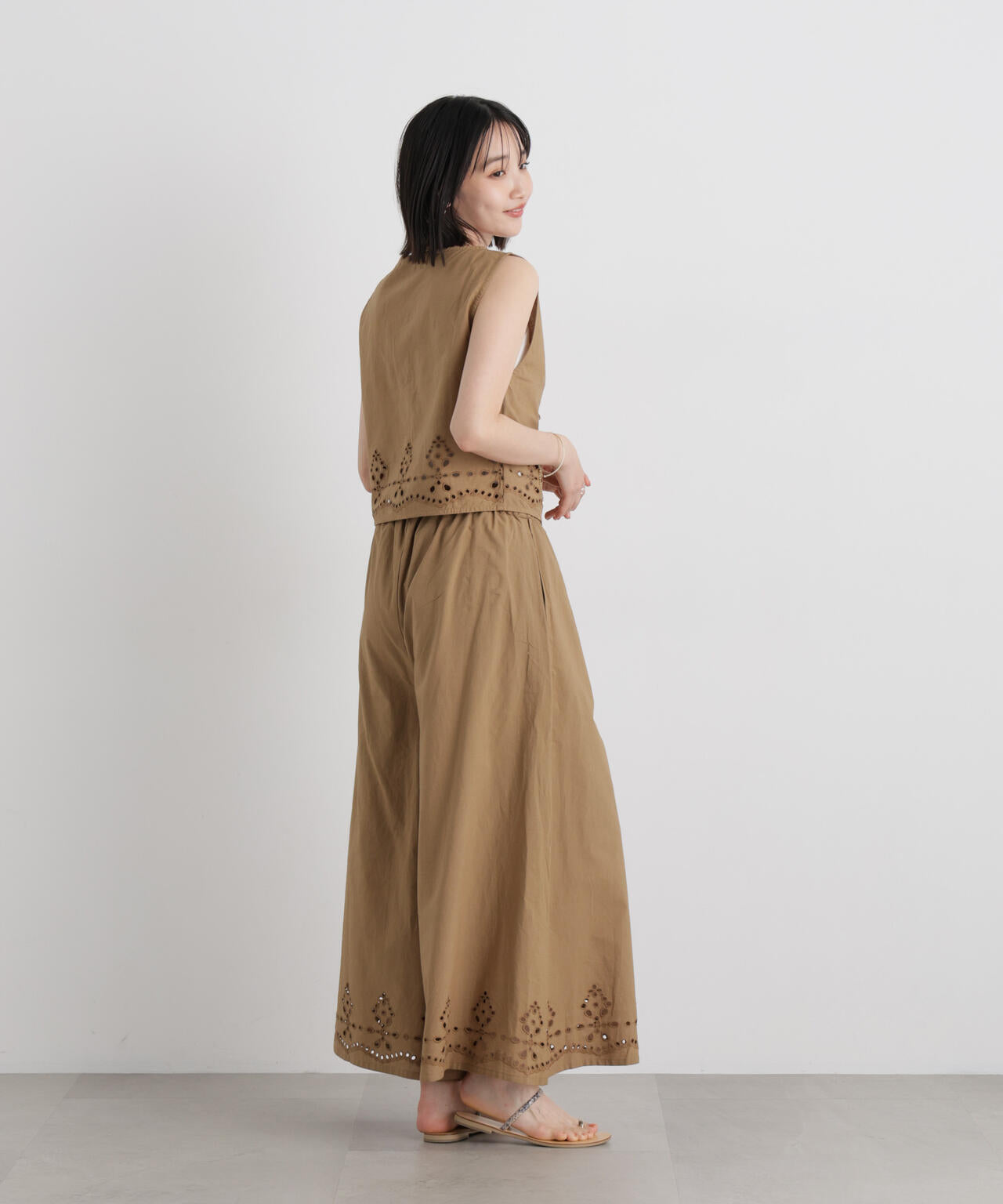made in INDIA カットワークエンブロイダリージレ(セットアップ可)