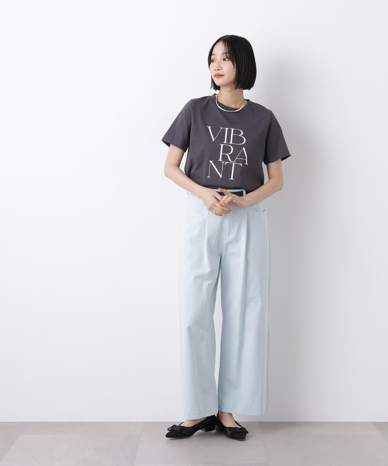接触冷感&紫外線防止機能 ロゴプリントTシャツ