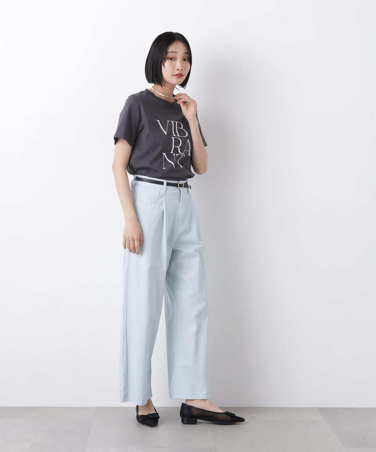 接触冷感&紫外線防止機能 ロゴプリントTシャツ