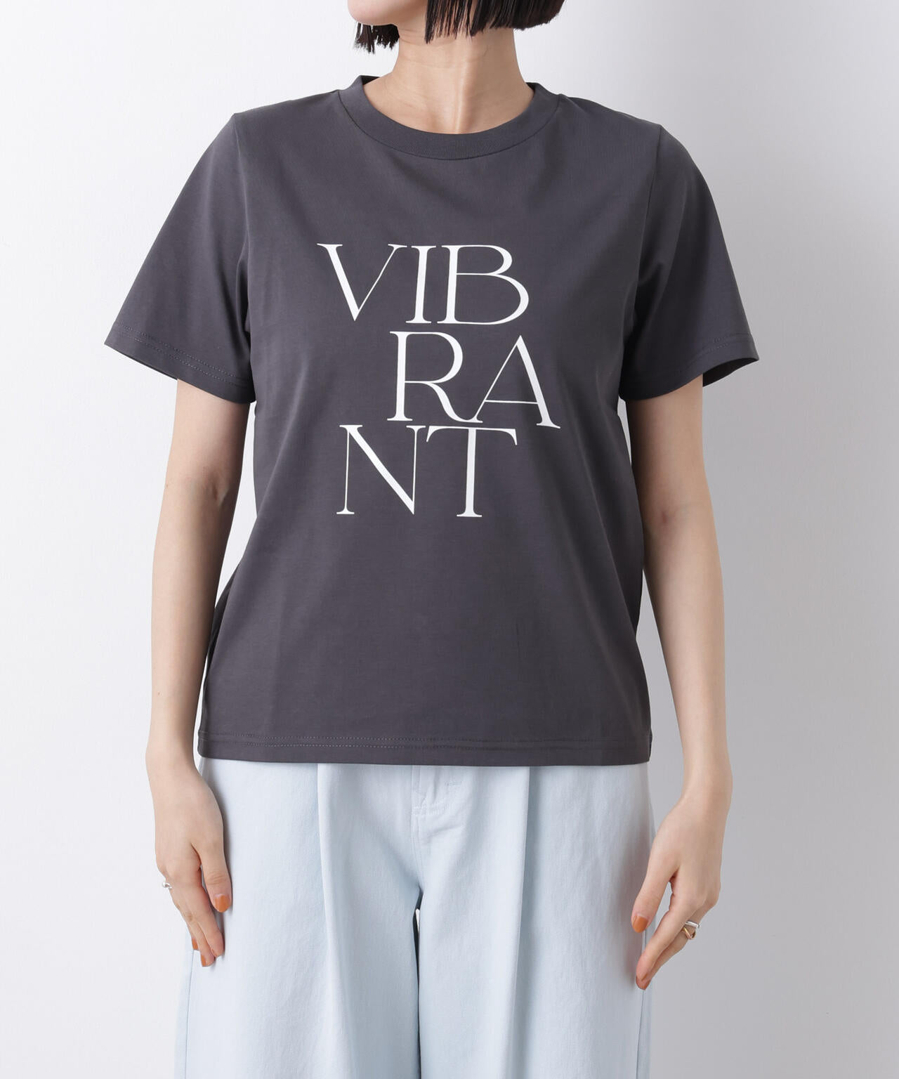 接触冷感&紫外線防止機能 ロゴプリントTシャツ