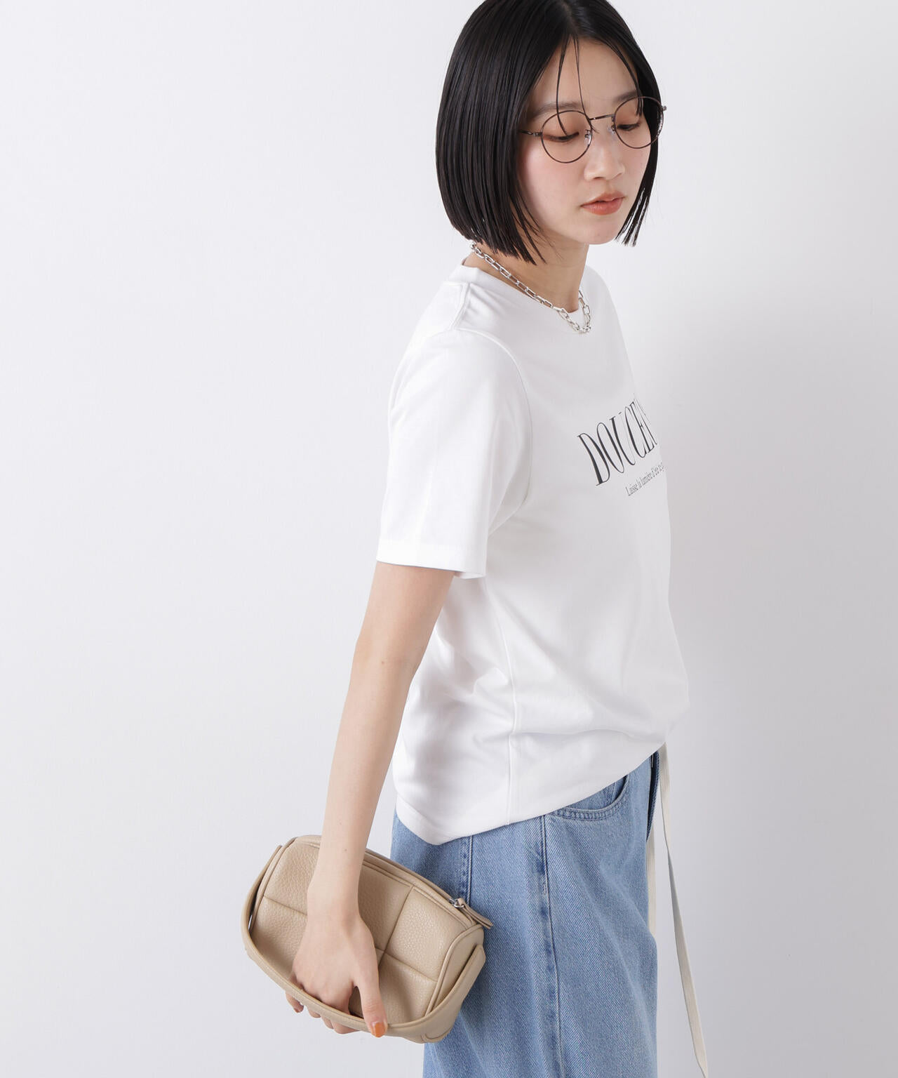 接触冷感&紫外線防止機能 ロゴプリントTシャツ