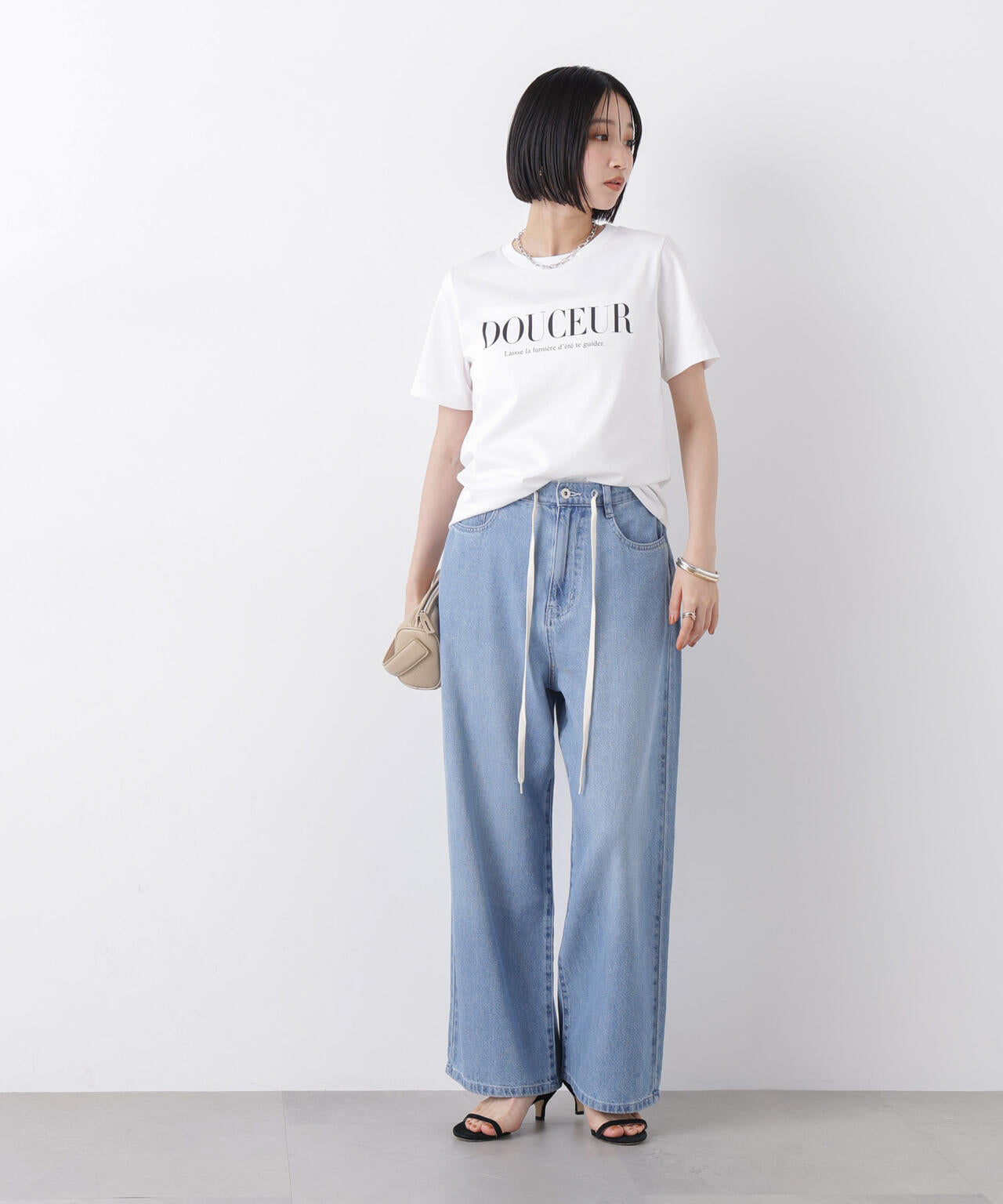 接触冷感&紫外線防止機能 ロゴプリントTシャツ