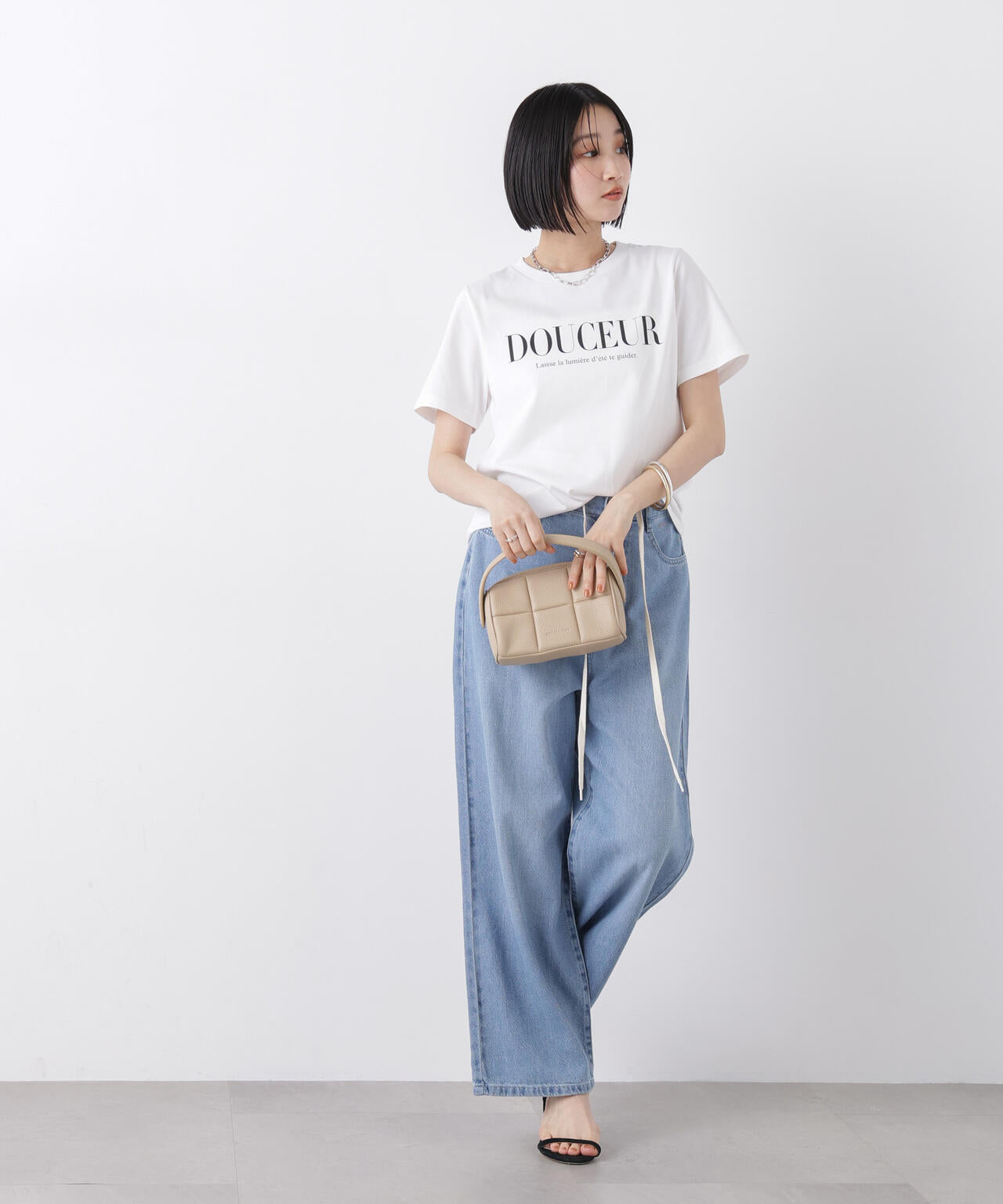 接触冷感&紫外線防止機能 ロゴプリントTシャツ