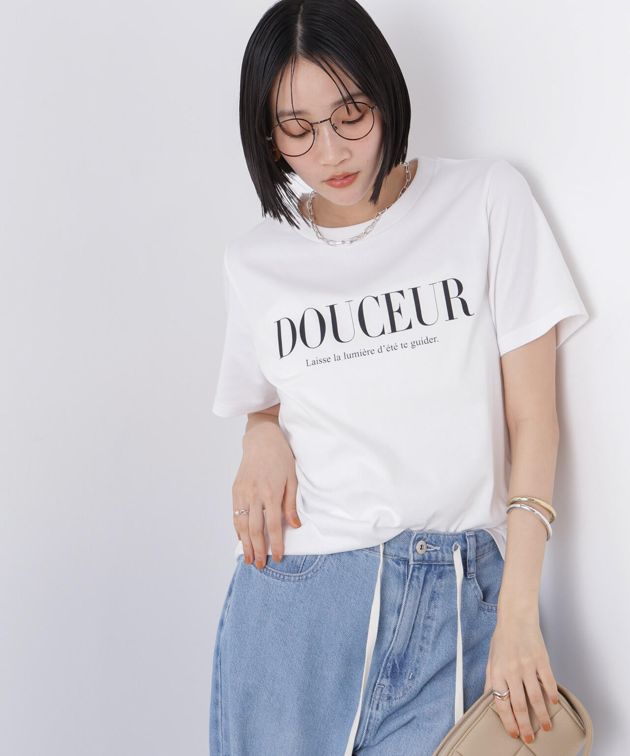 接触冷感&紫外線防止機能 ロゴプリントTシャツ