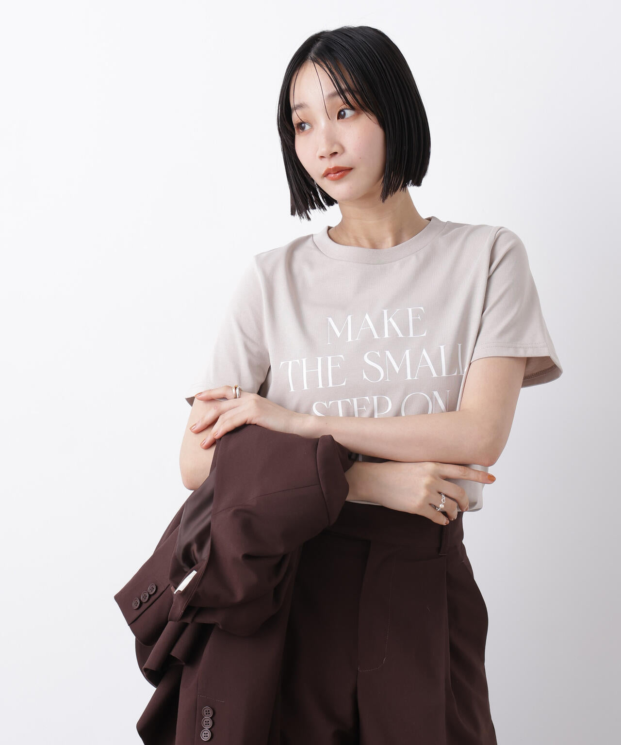 接触冷感&紫外線防止機能 ロゴプリントTシャツ