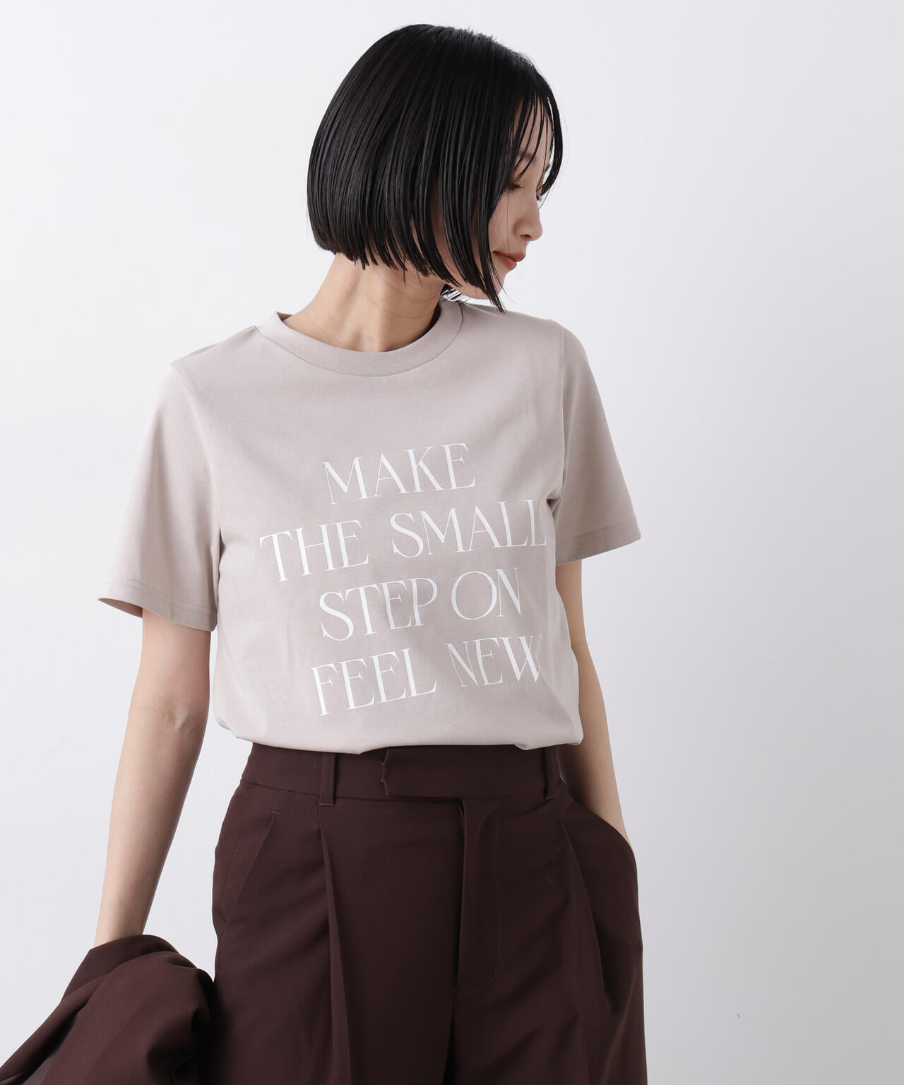 接触冷感&紫外線防止機能 ロゴプリントTシャツ