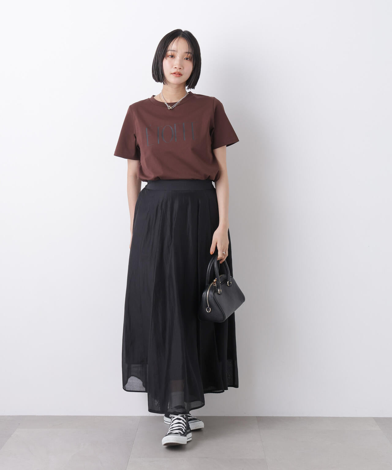 接触冷感&紫外線防止機能 ロゴプリントTシャツ