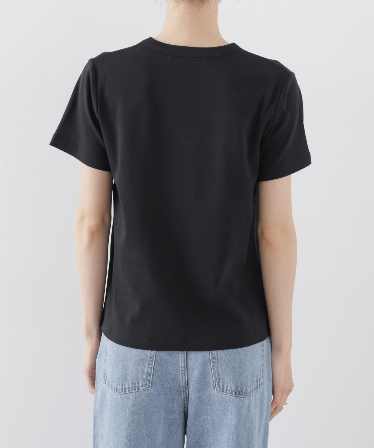 Repur加工 スムースシルケットクルーネックTシャツ