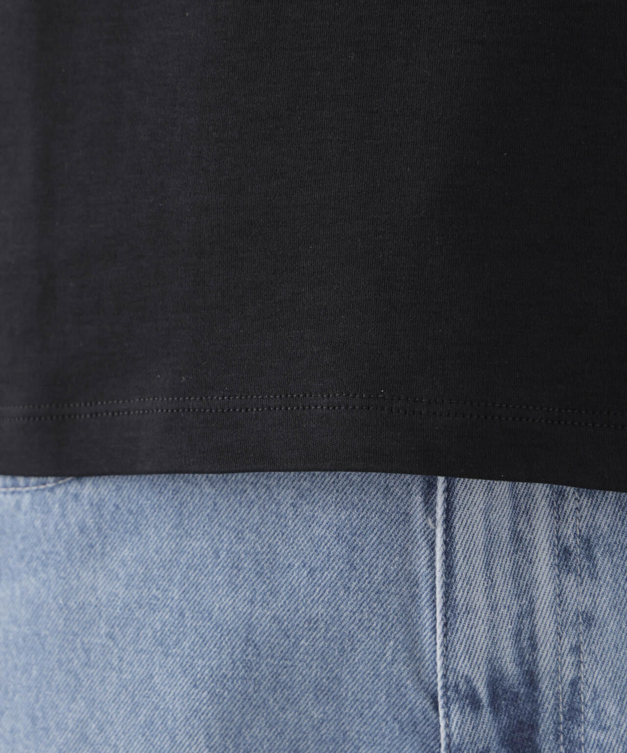 Repur加工 スムースシルケットクルーネックTシャツ