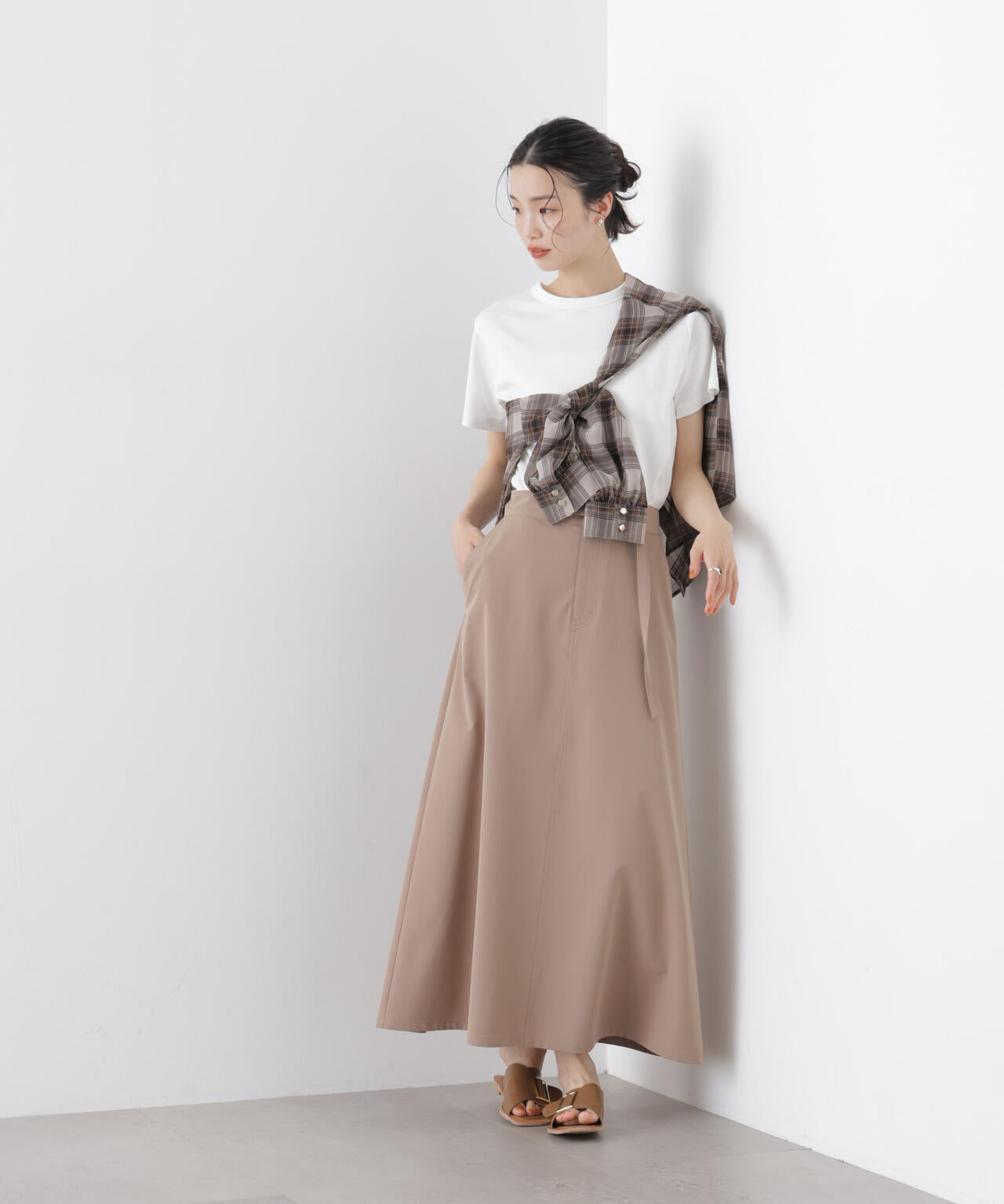 Repur加工 スムースシルケットクルーネックTシャツ