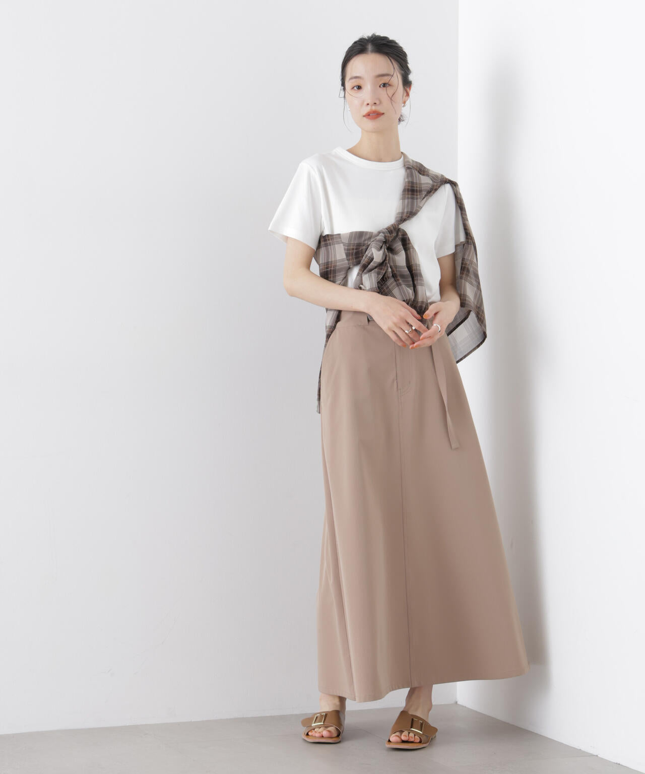 Repur加工 スムースシルケットクルーネックTシャツ