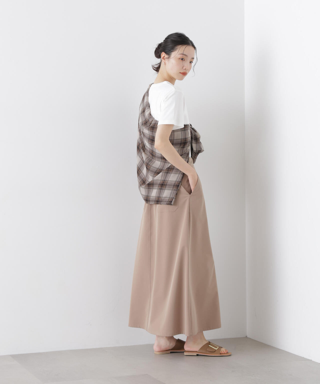Repur加工 スムースシルケットクルーネックTシャツ