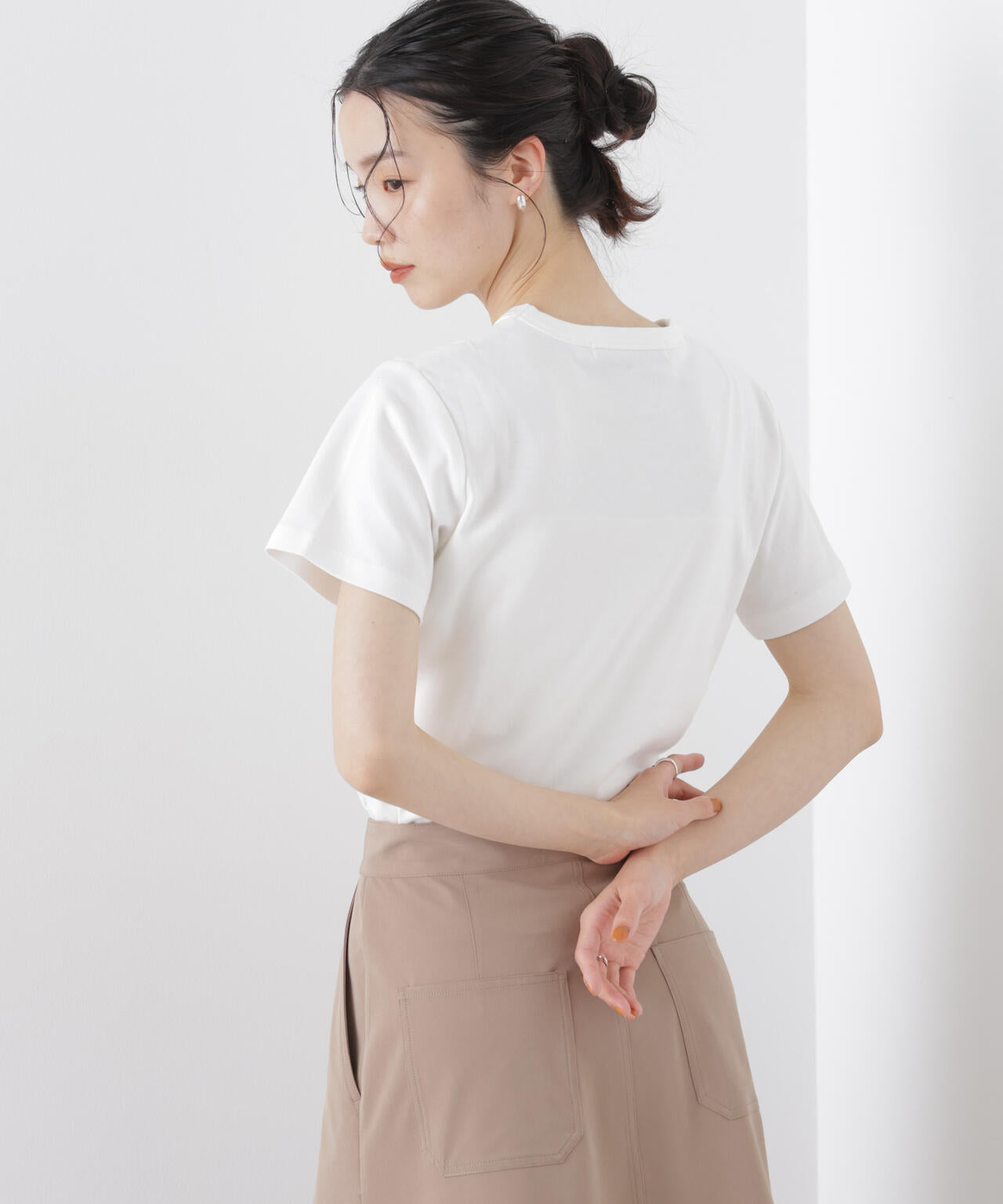 Repur加工 スムースシルケットクルーネックTシャツ