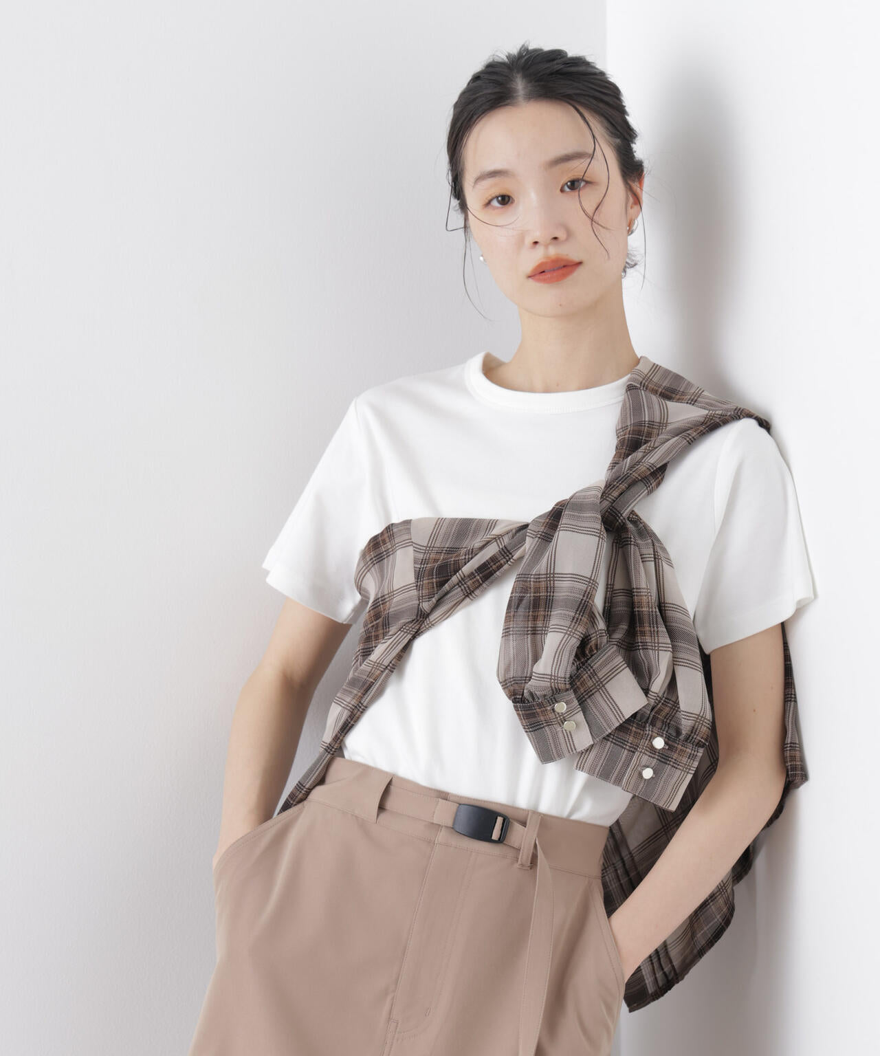 Repur加工 スムースシルケットクルーネックTシャツ