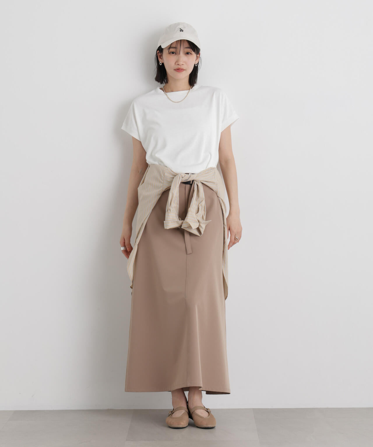 汗隠糸加工&多彩機能カットソー素材 ドルマンフレンチトップス
