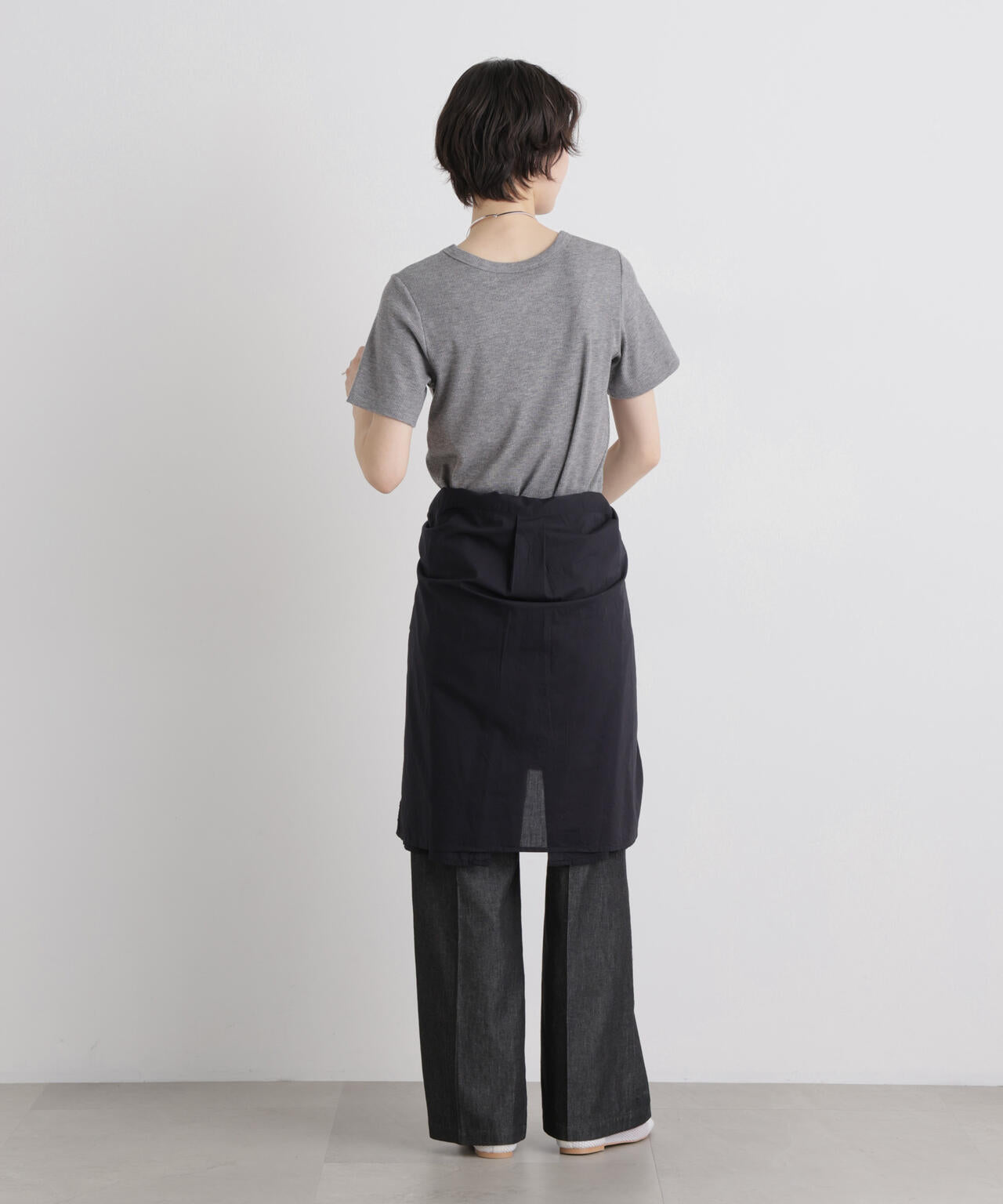 【追加生産】ライトオンスデニムドロストセンタープレスパンツ(セットアップ可)