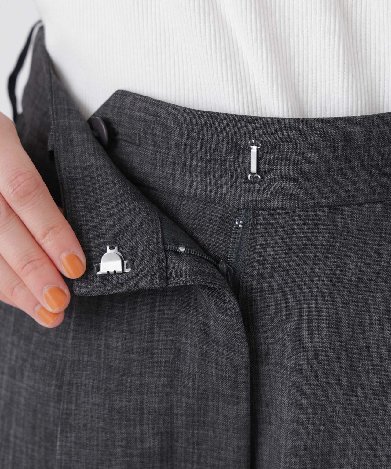 リネンライクワンタックセンタープレスパンツ(セットアップ可)