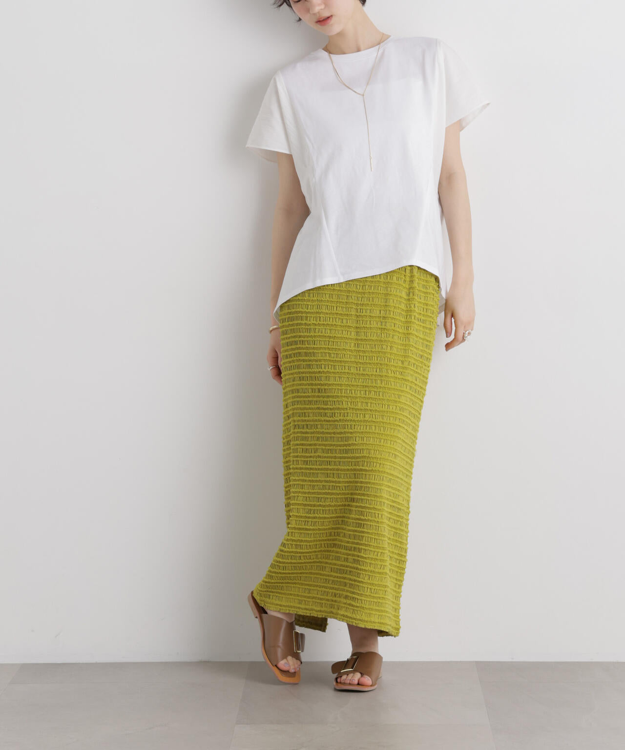 カットジャガードスカート(セットアップ可)