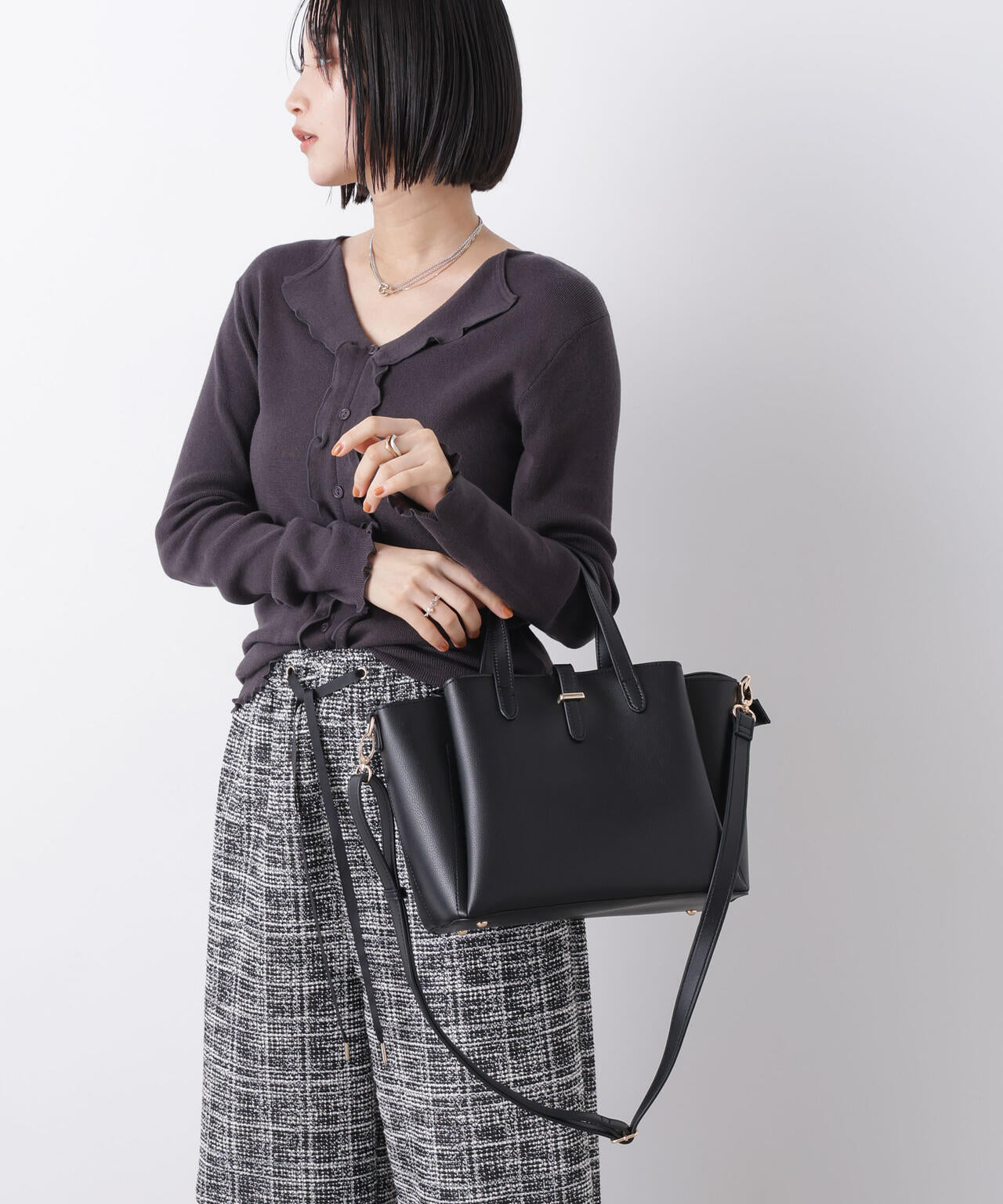 ショルダー付き2wayトートバッグ