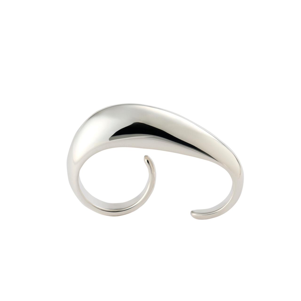 [ASAMIFUJIKAWA] Shell Thin Double finger Ring/Silver