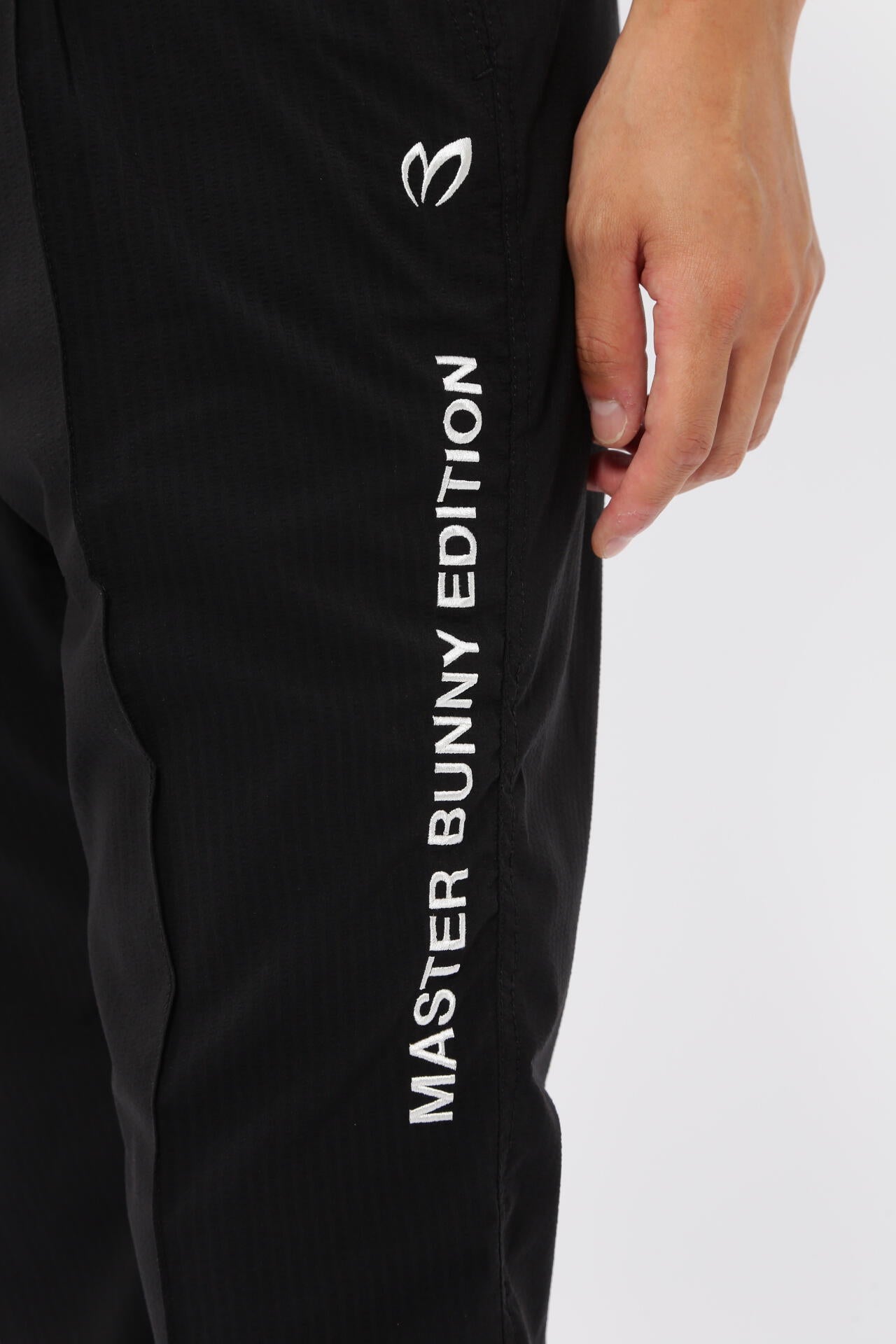縦編みサッカーストレッチパンツ