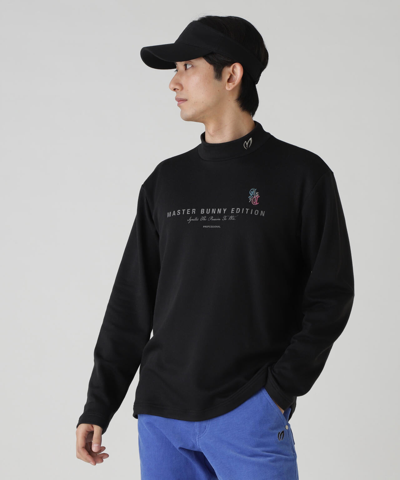 【岩井ツインズコラボカラーあり】スーパーストレッチ裏起毛長袖ハイネックカットソー