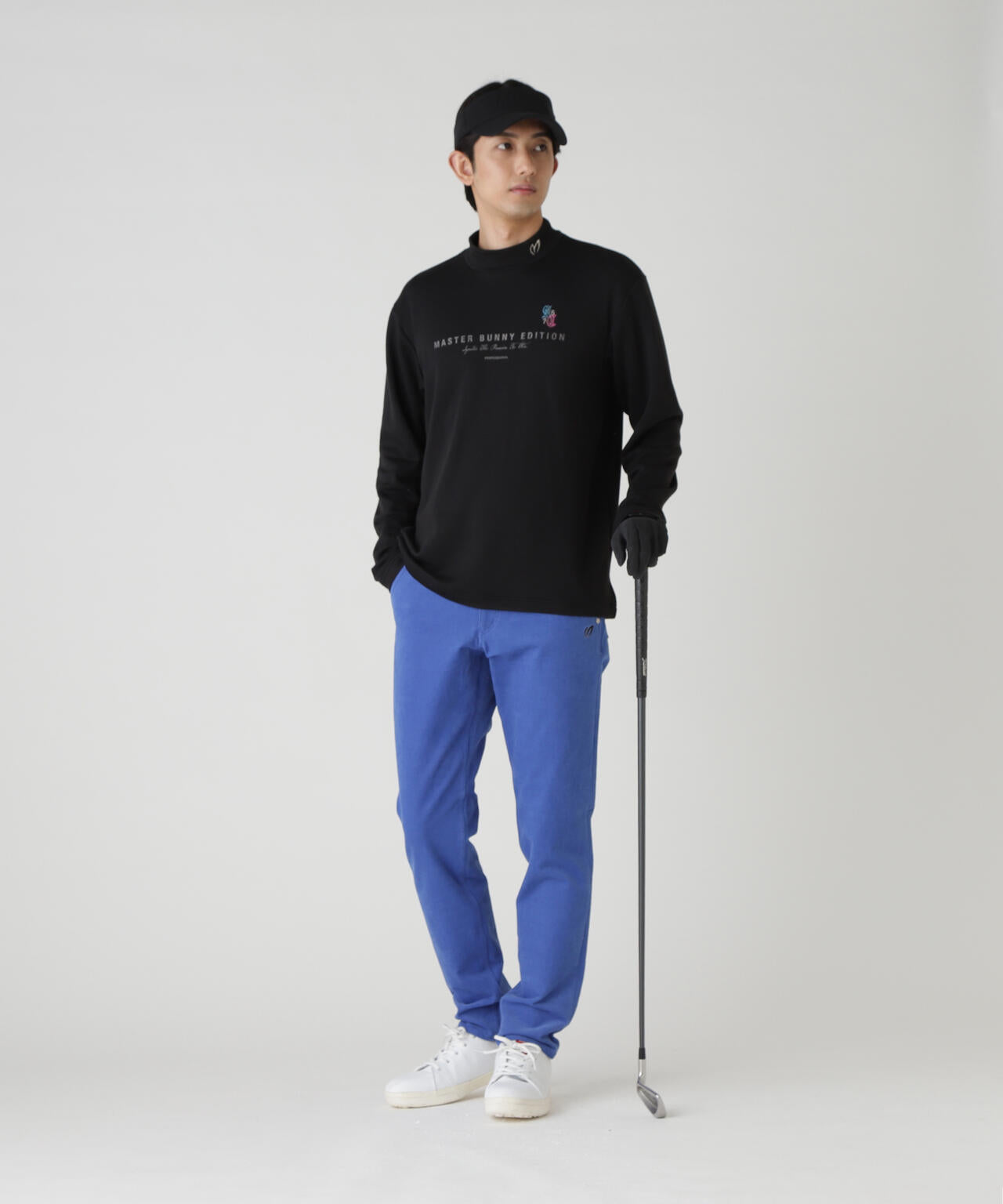 【岩井ツインズコラボカラーあり】スーパーストレッチ裏起毛長袖ハイネックカットソー