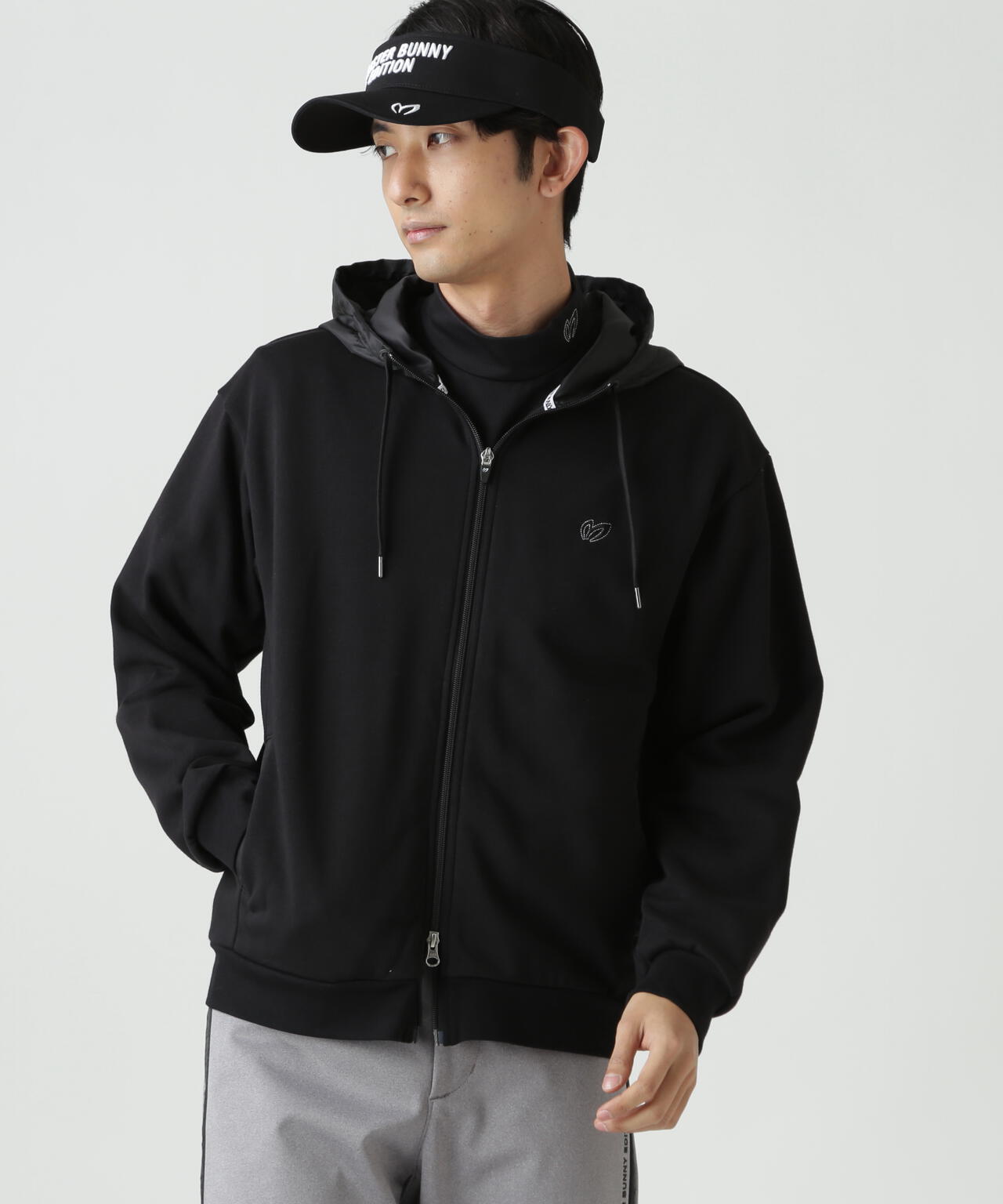 T/Cベア裏毛ジップアップフーディジャケット