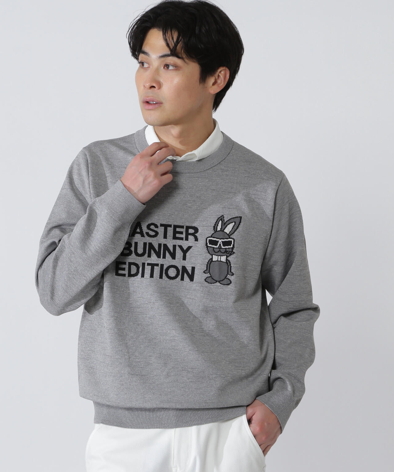 【SWAGGY BUNNY】クルーネックニットプルオーバー