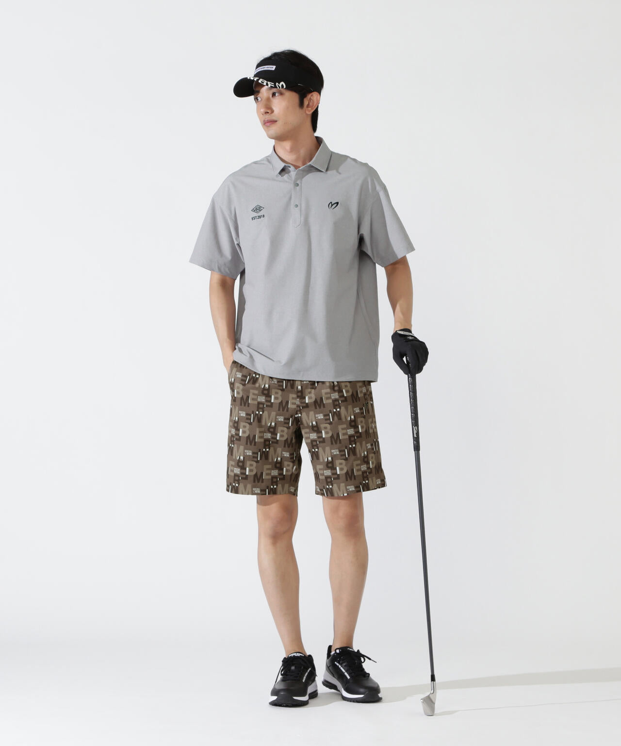 MBEプリントドビーストレッチショートパンツ