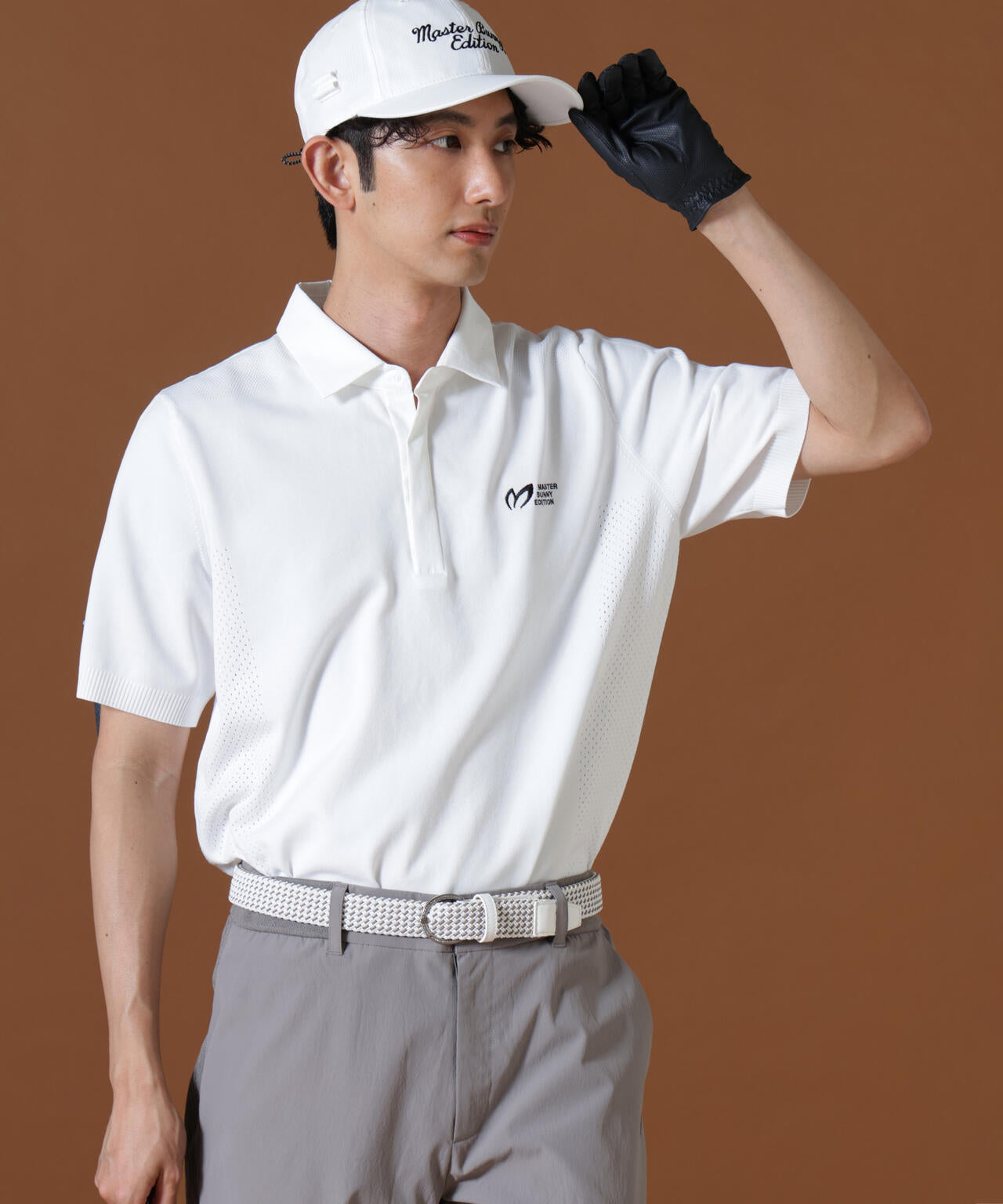 布帛衿ポロニット (MENS)