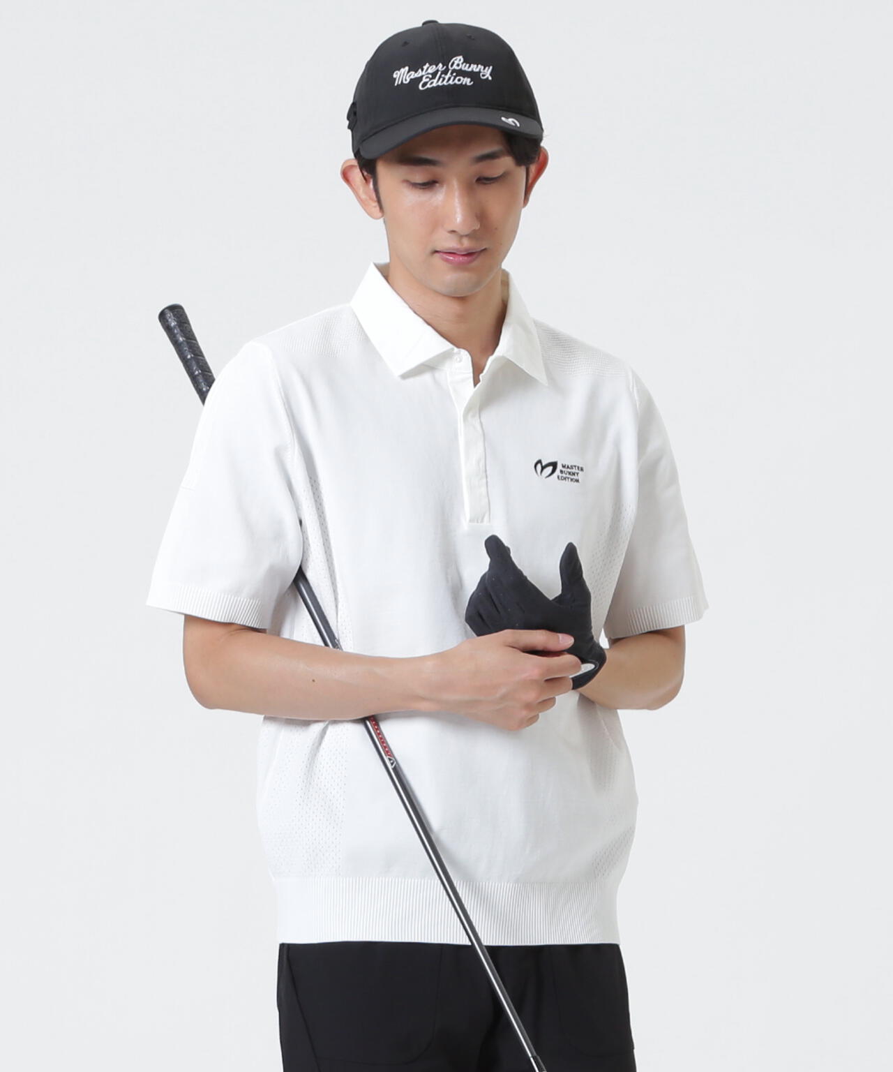 布帛衿ポロニット (MENS)