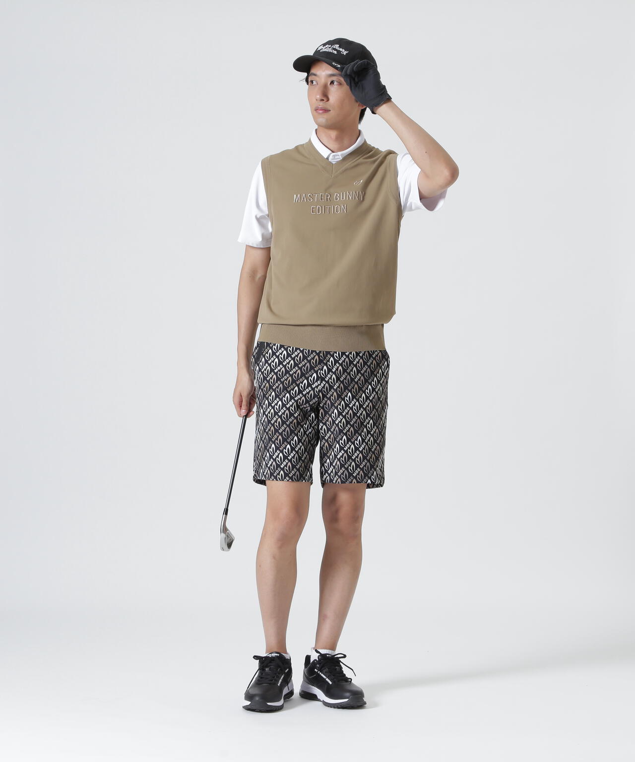 Vネックニットベスト (MENS)