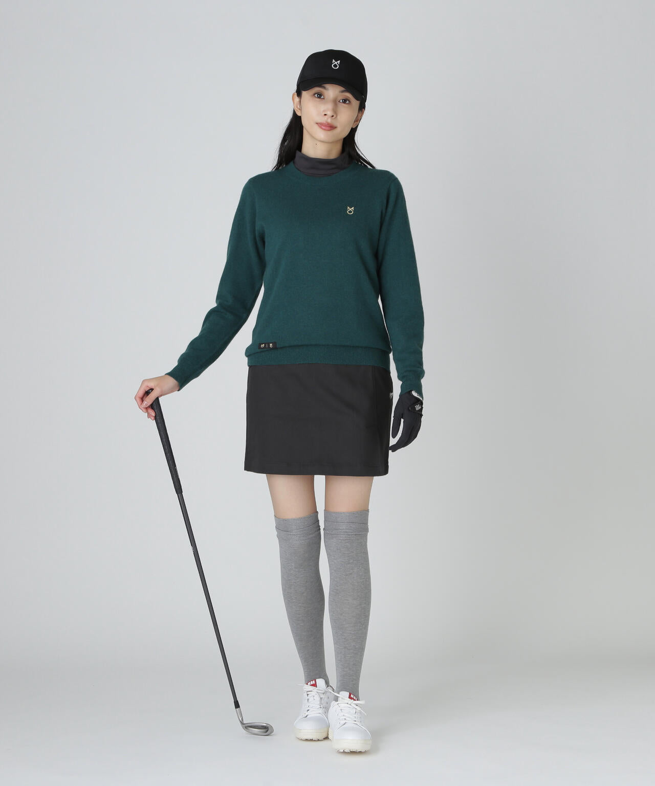 【上田桃子プロコラボカラーあり】カシミヤクルーネックニットプルオーバー