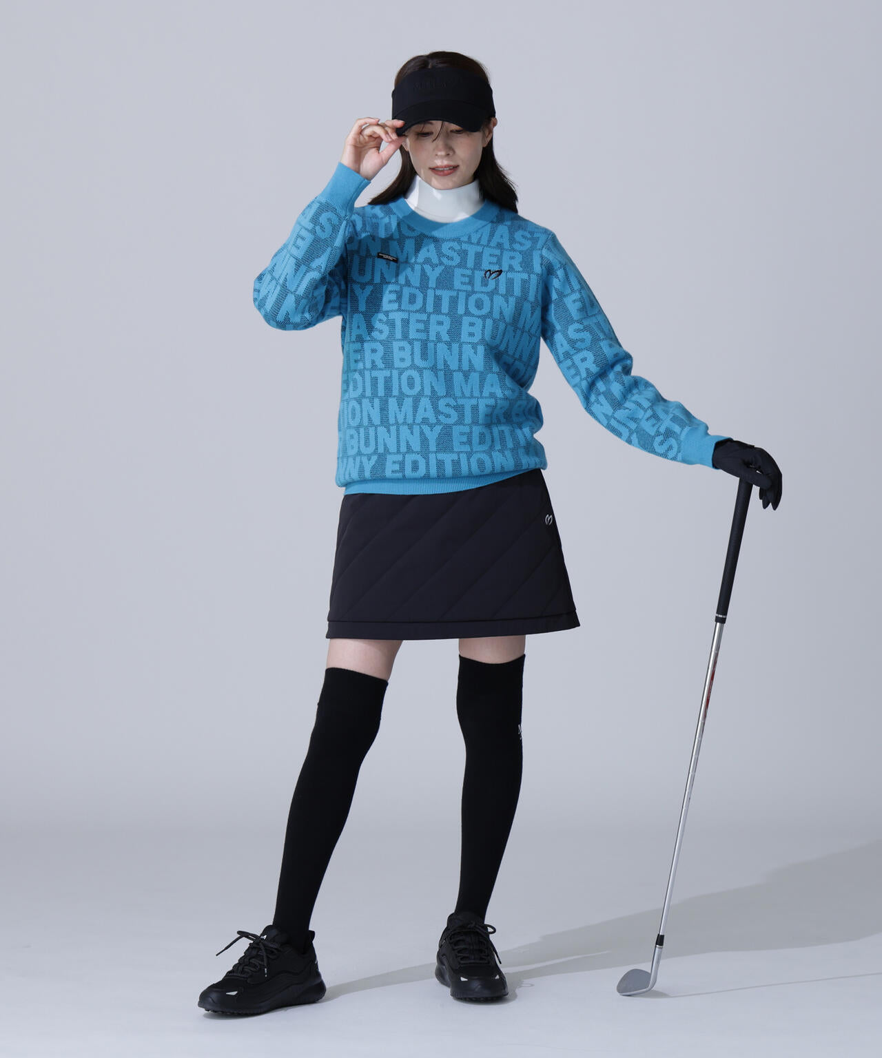 ロゴクルーネックニットプルオーバー