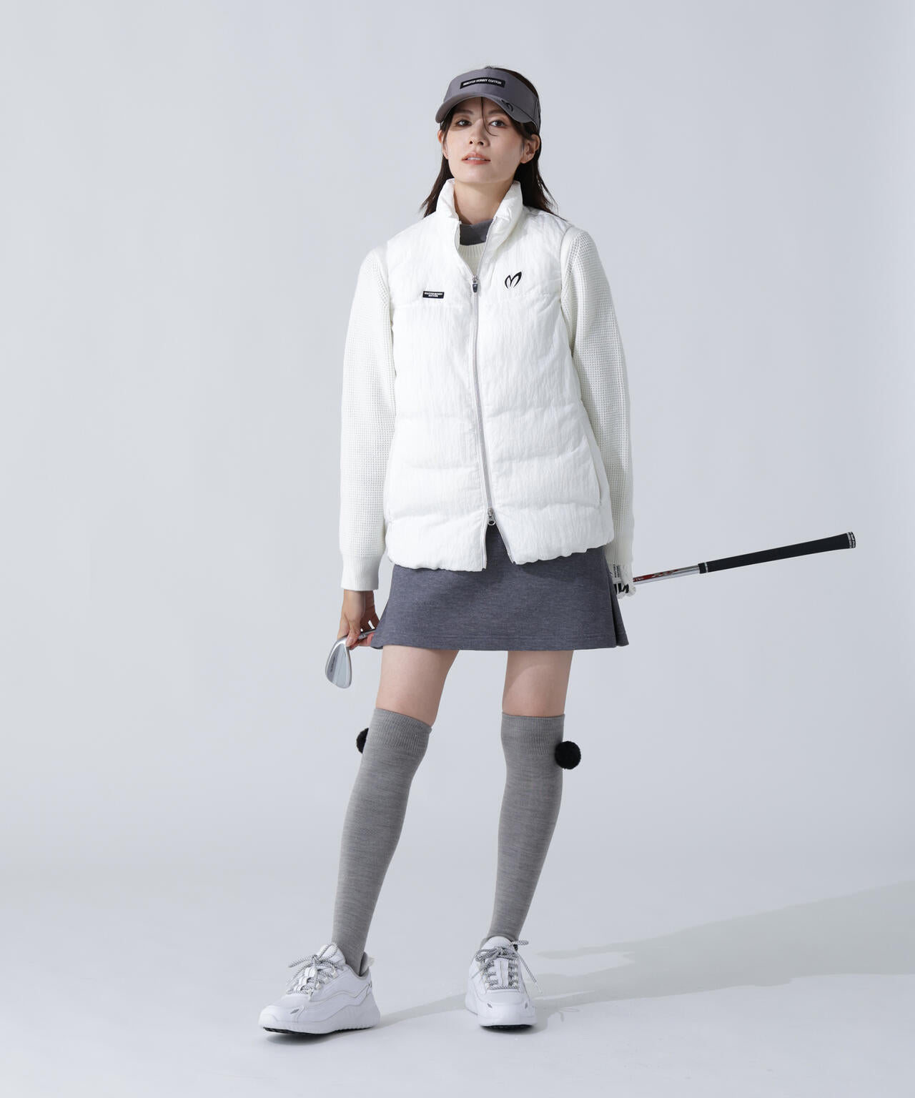 裏付きクルーネックニットプルオーバー