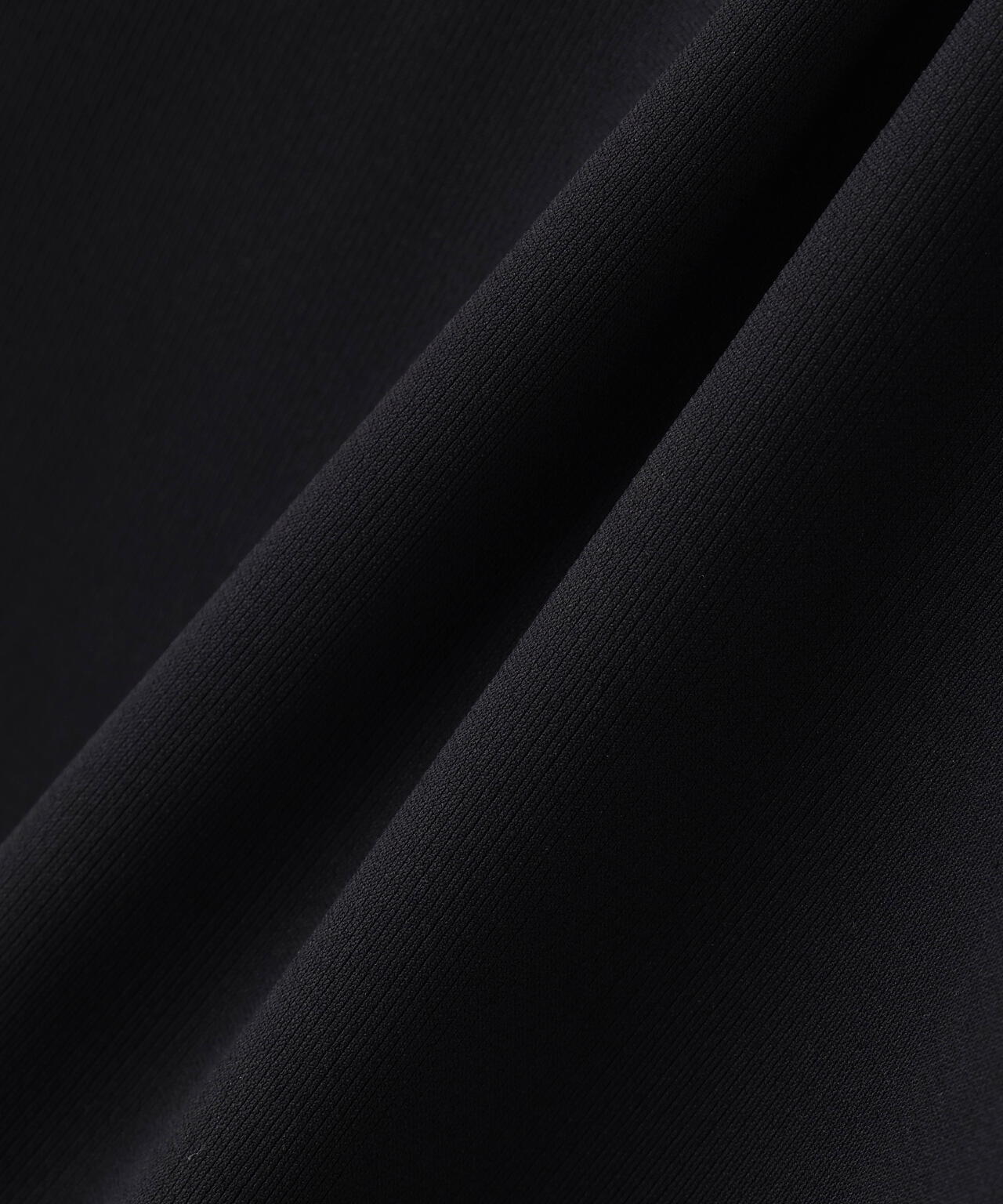 トリコットメッシュ半袖モックネックワンピース (WOMENS)