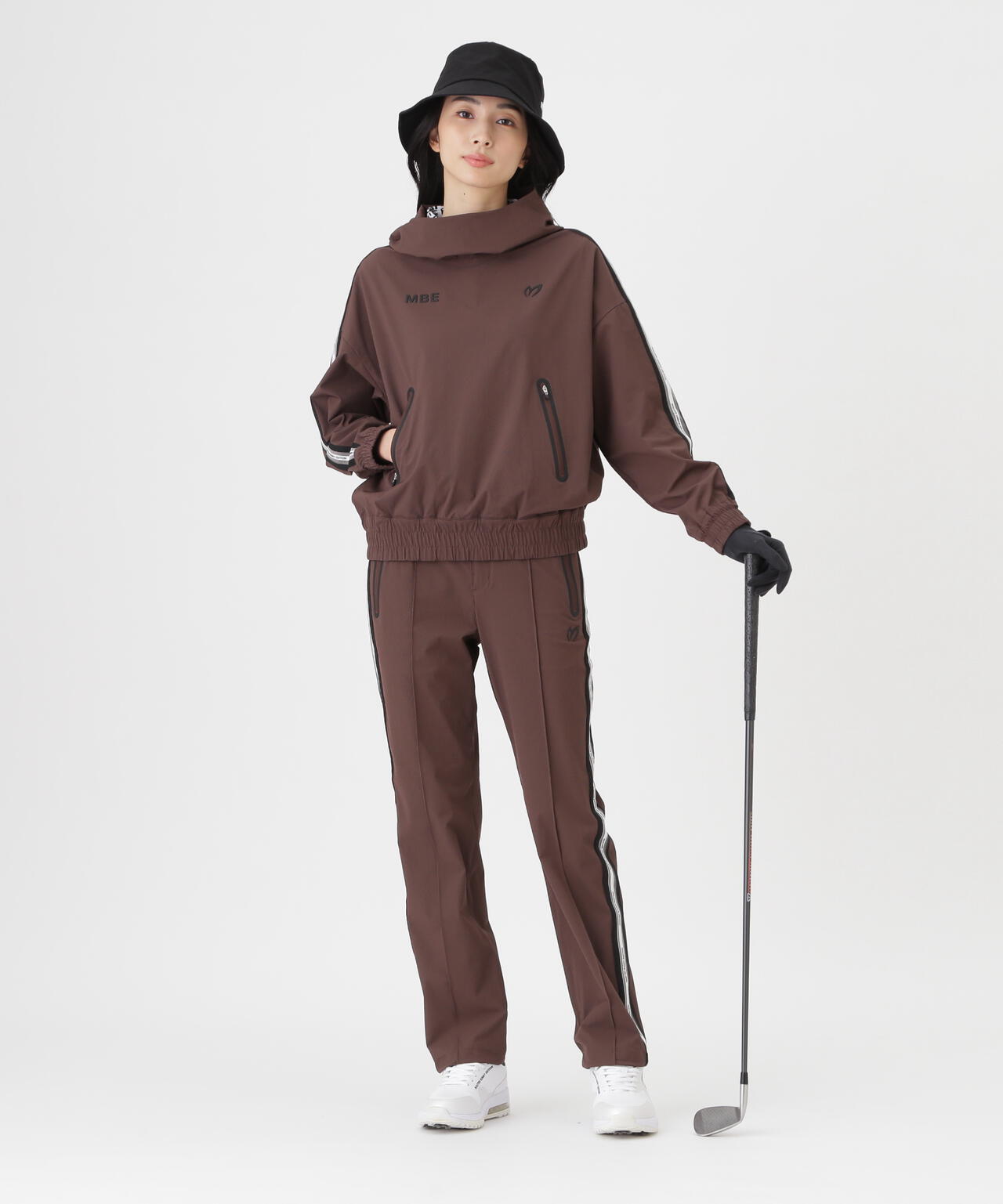 ドビー凹凸ストライプパンツ (WOMENS)