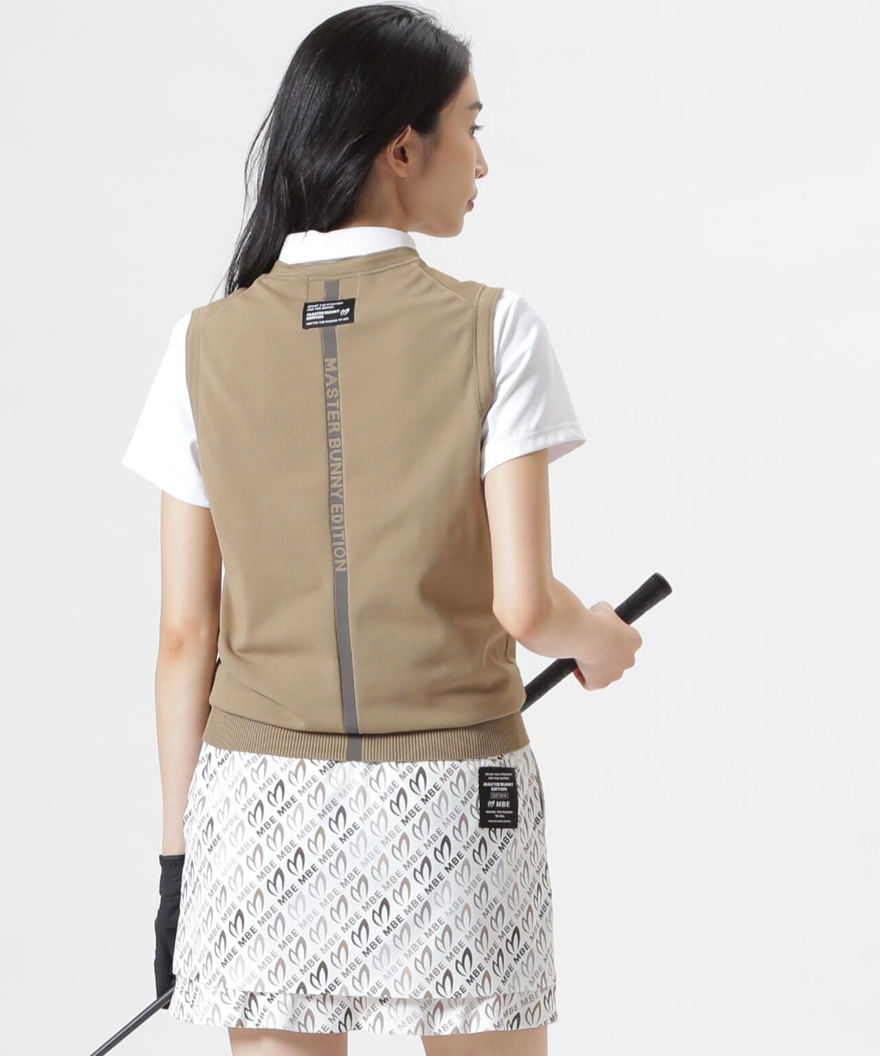 クルーネックニットベスト (WOMENS)