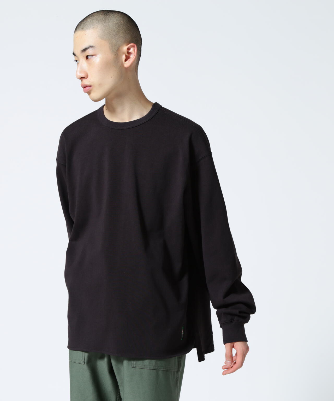 MANASTASH/マナスタッシュ　MS TUCK LONG SLEEVE TEE　タックロングスリーブティー