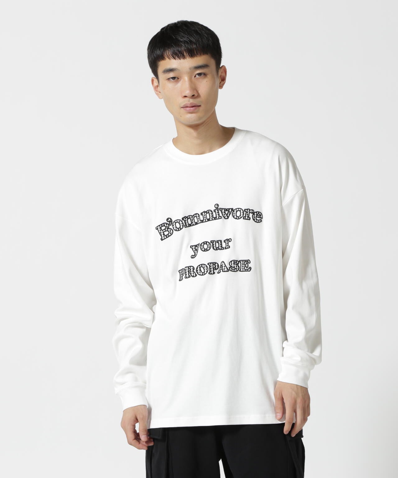 B omnivore/ビーオムニボー propase L/S Tee